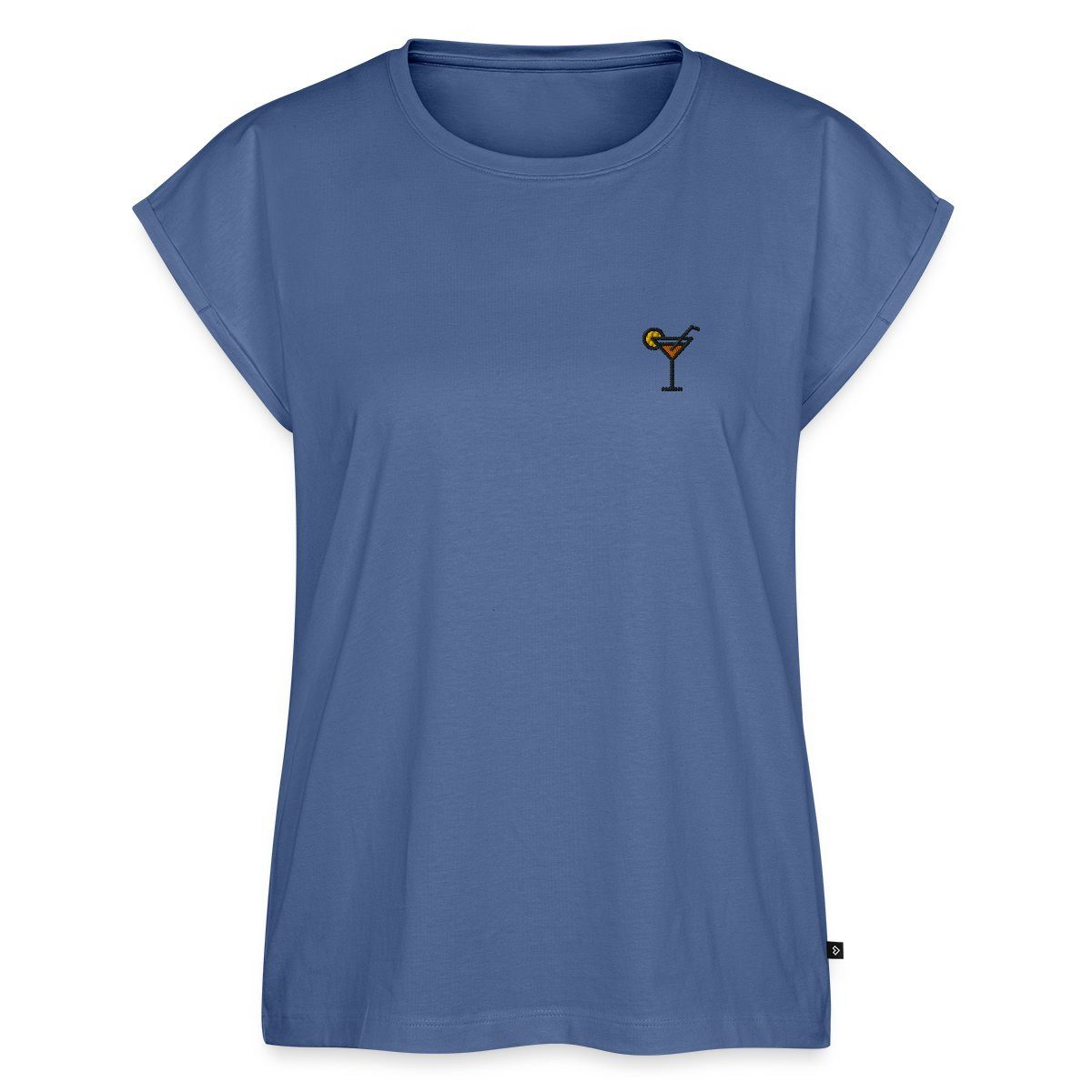 Spreadshirt T-Shirt Aperol Cocktail Stick JGA Sommerparty Damen Casual Relaxed T-Shirt (1-tlg)