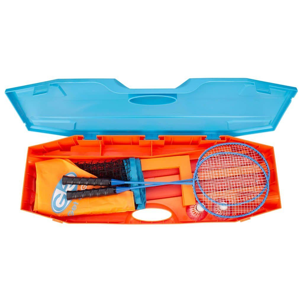 DOTMALL Get & Go und Badminton-Set Blau Orange Badmintonschläger