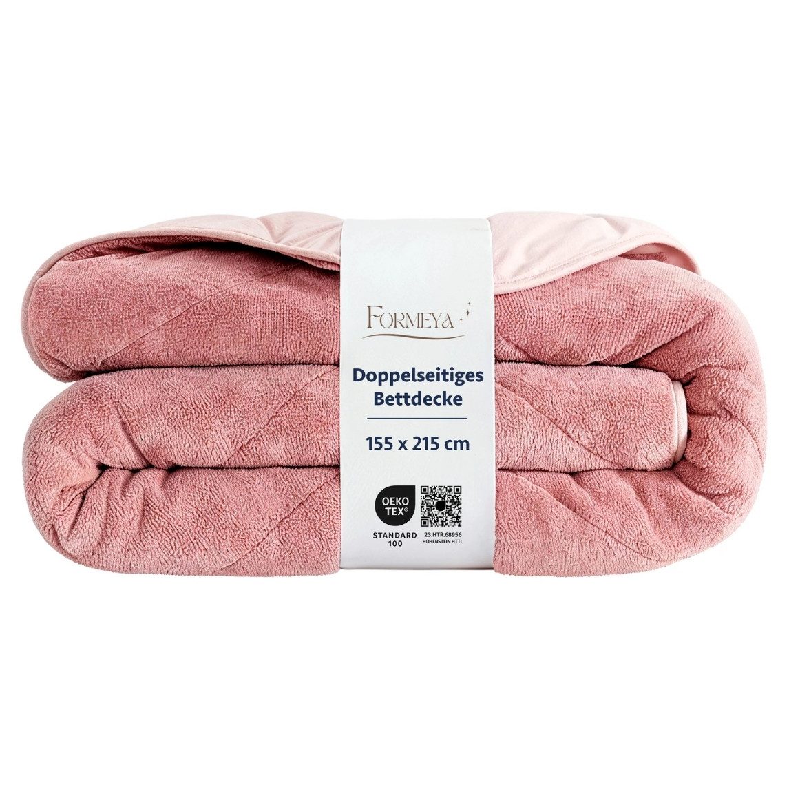 Formeya Baumwollbettdecke Wellsoft Wendesteppdecke 220x240 cm Ganzjahres Doppelbett – Bild 3 von 5