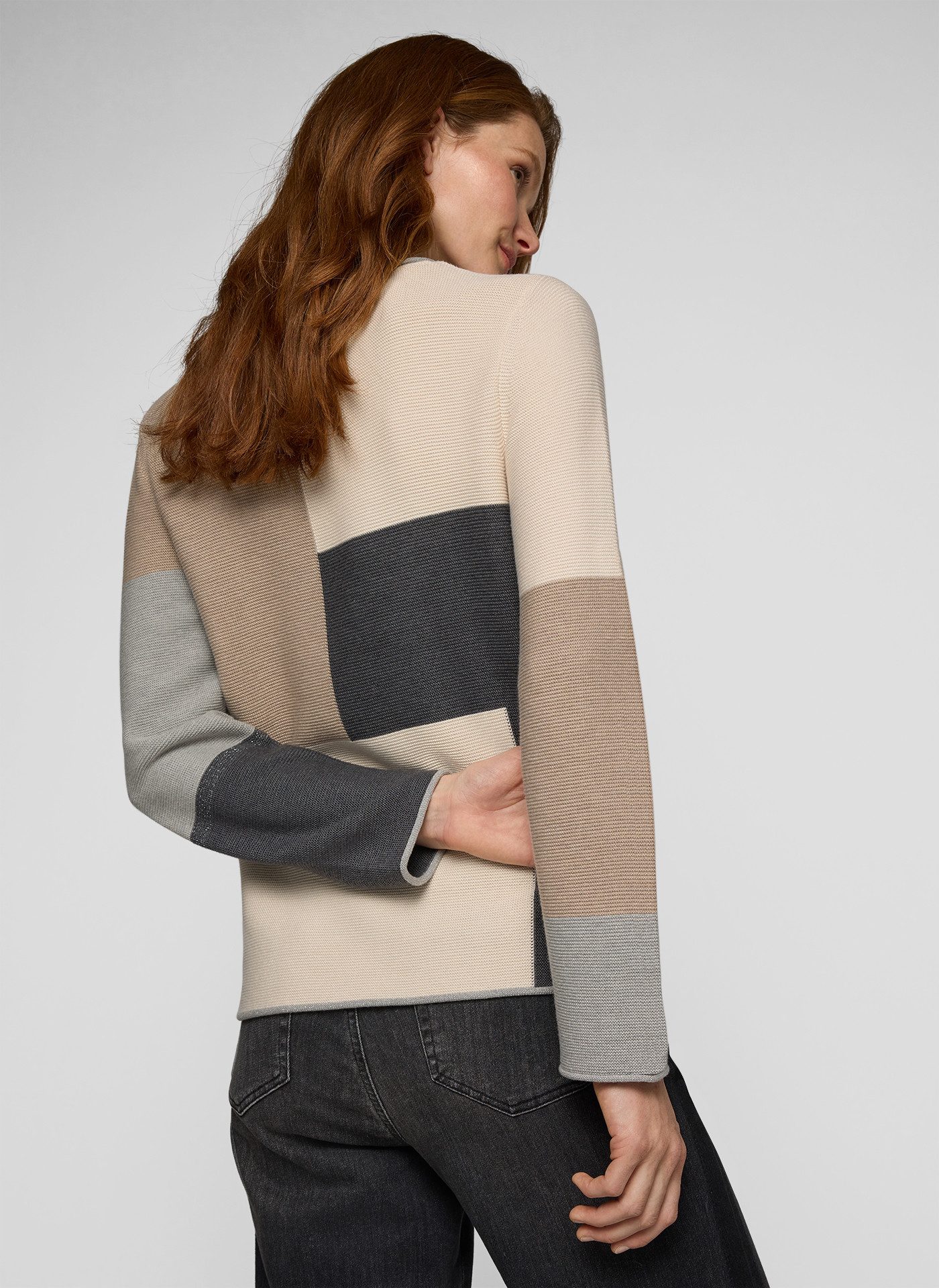 Rabe Strickpullover im Colorblocking-Look günstig online kaufen