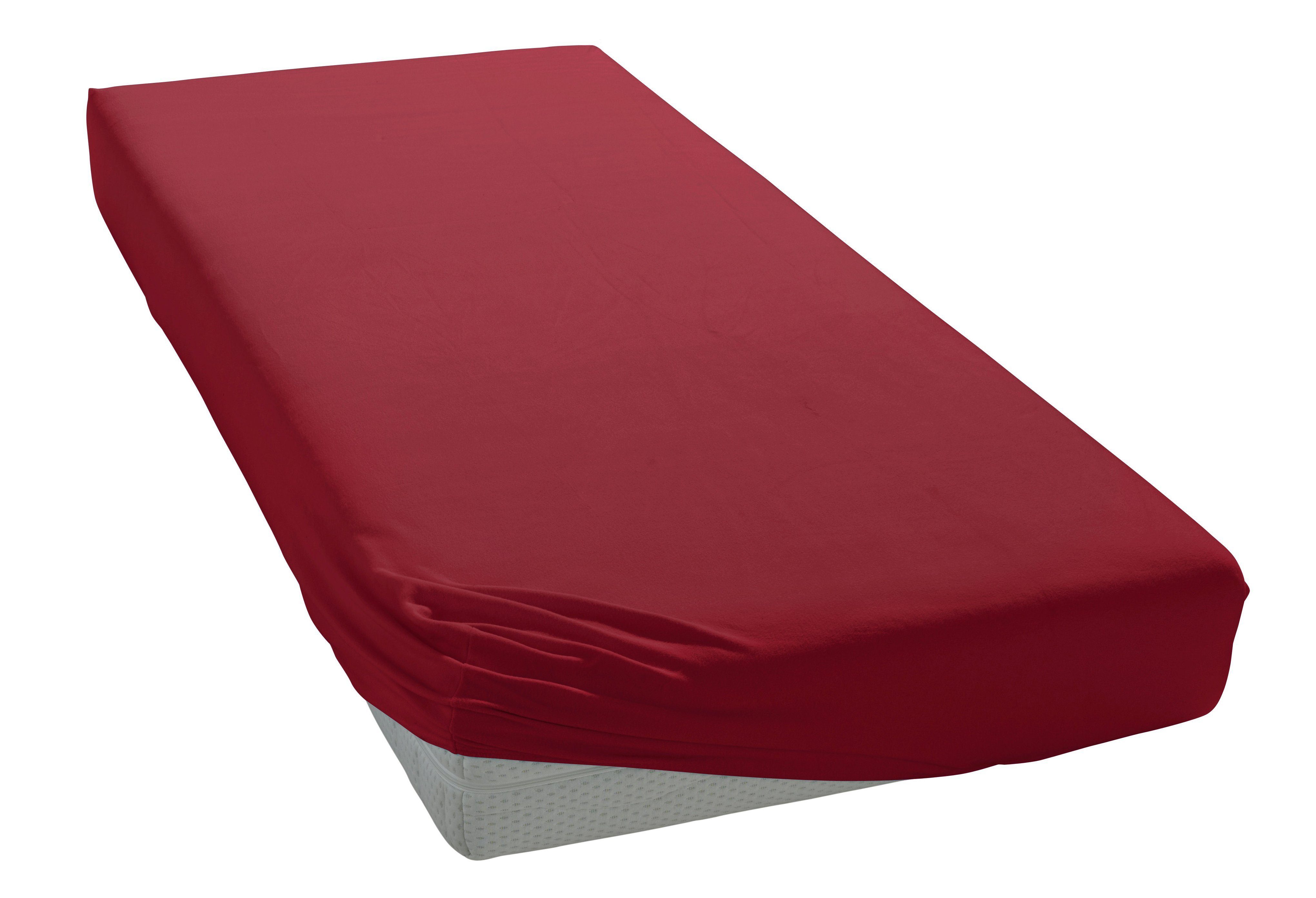 Spannbettlaken Jersey-Elasthan Aqua in Gr. 90x200, 140x200 oder 180x200 cm