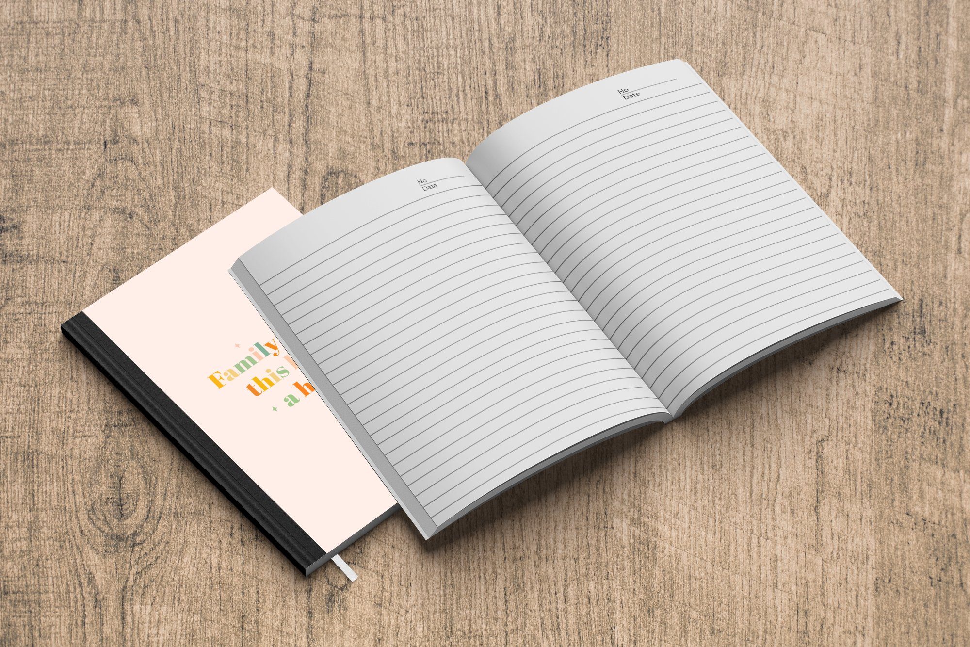 MuchoWow Notizbuch Zitate - Familie Journal, Haushaltsbuch -, 98 Merkzettel, macht - Die Seiten, Notizheft, Haus das einem Tagebuch, A5, Familie Zuhause zu