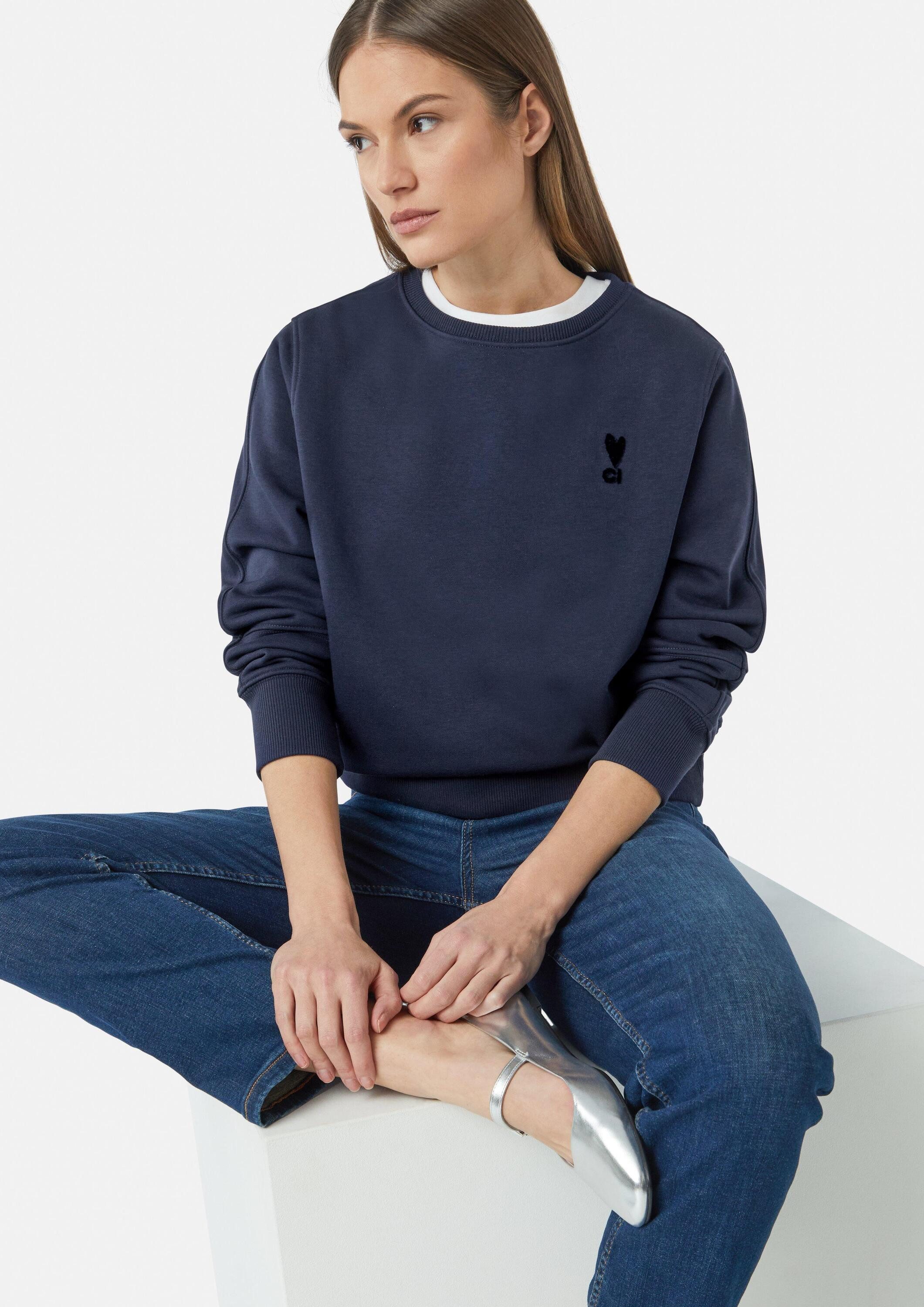 comma Sweatshirt Sweatshirt Sweatshirt im Relaxed Fit mit Stickerei günstig online kaufen