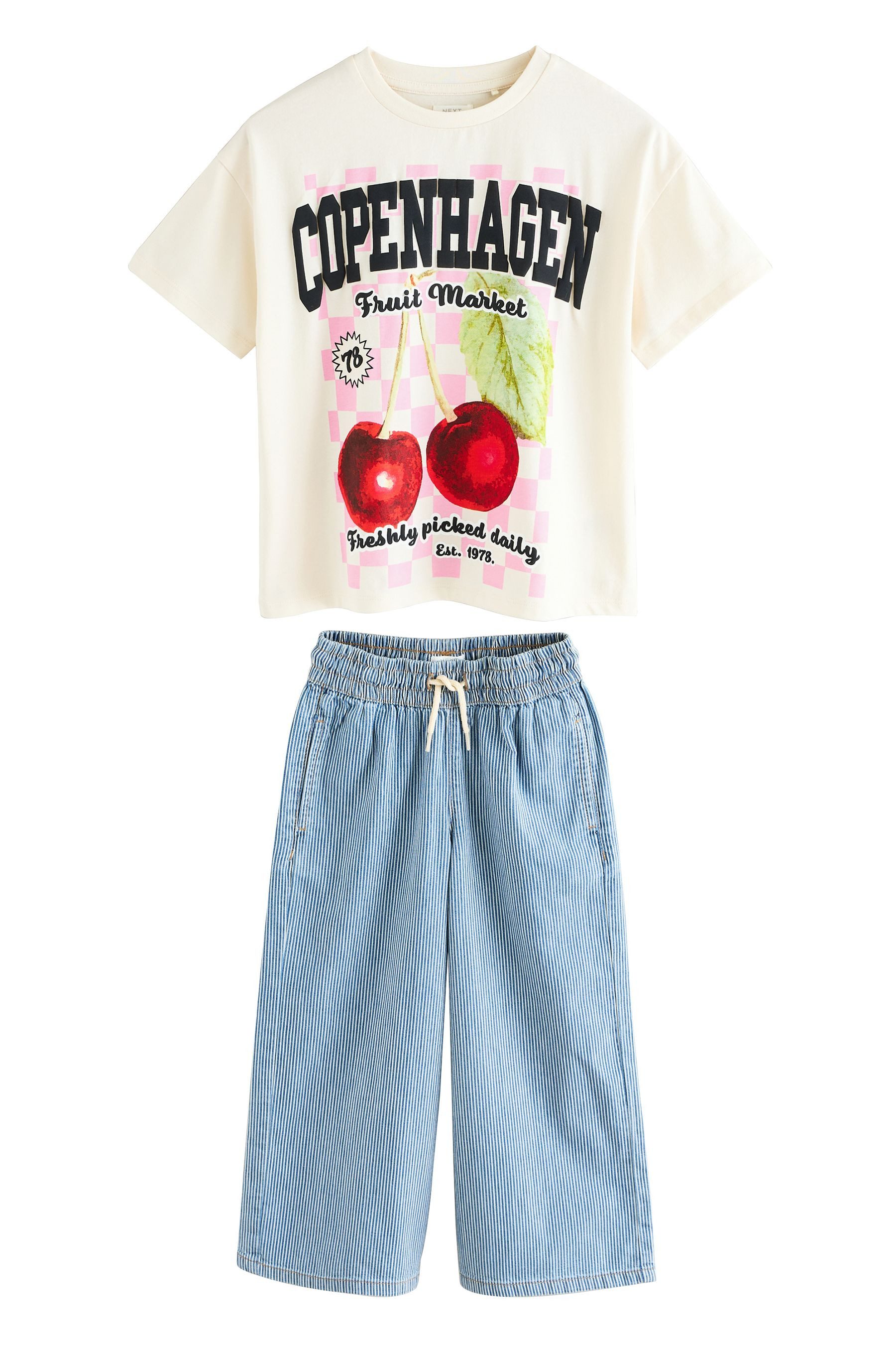 Next Shirt & Hose T-Shirt und Jeans, Set (2-tlg)