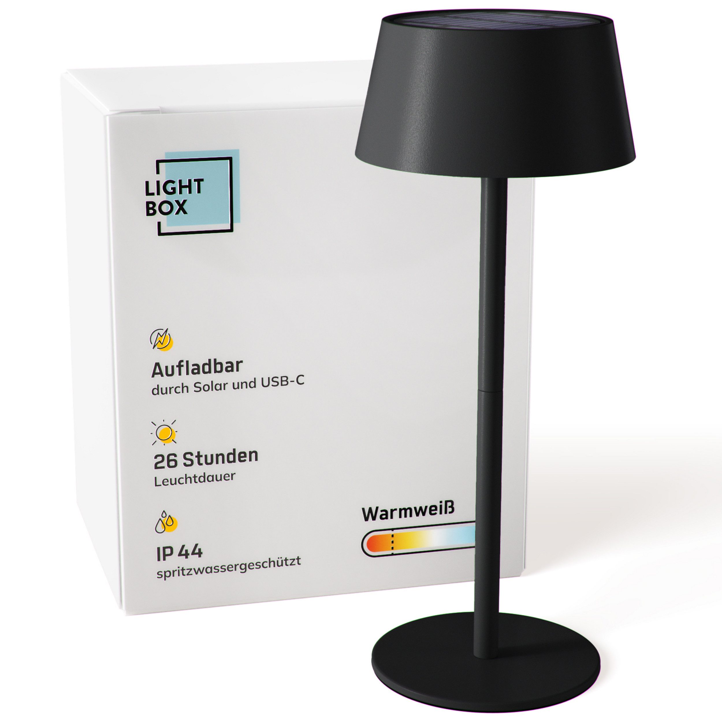 Lightbox Tischleuchte, LED fest integriert, Warmweiß, günstig online kaufen