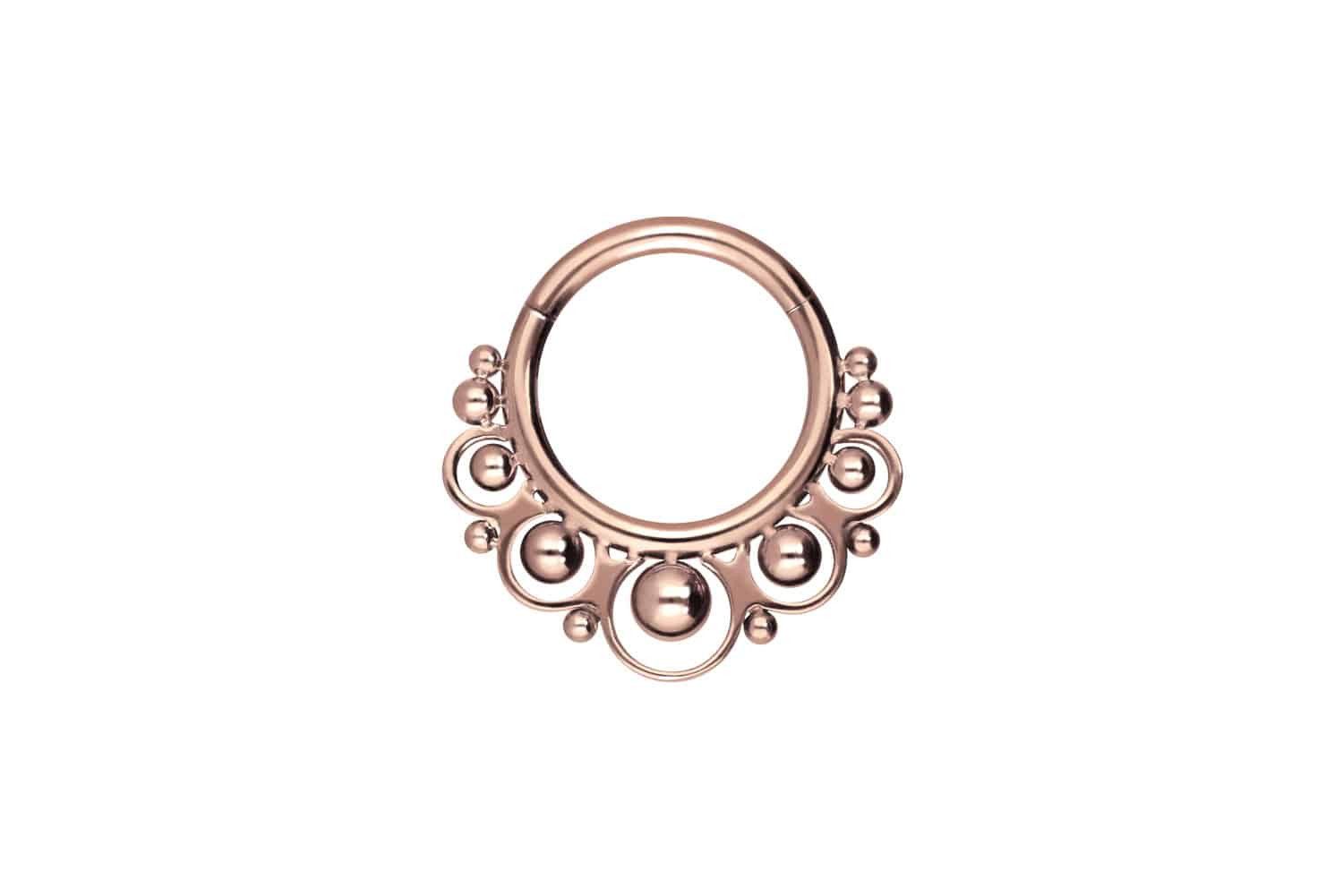 Nasenpiercing Titan Segmentring Clicker ORIENTALISCHES DESIGN
