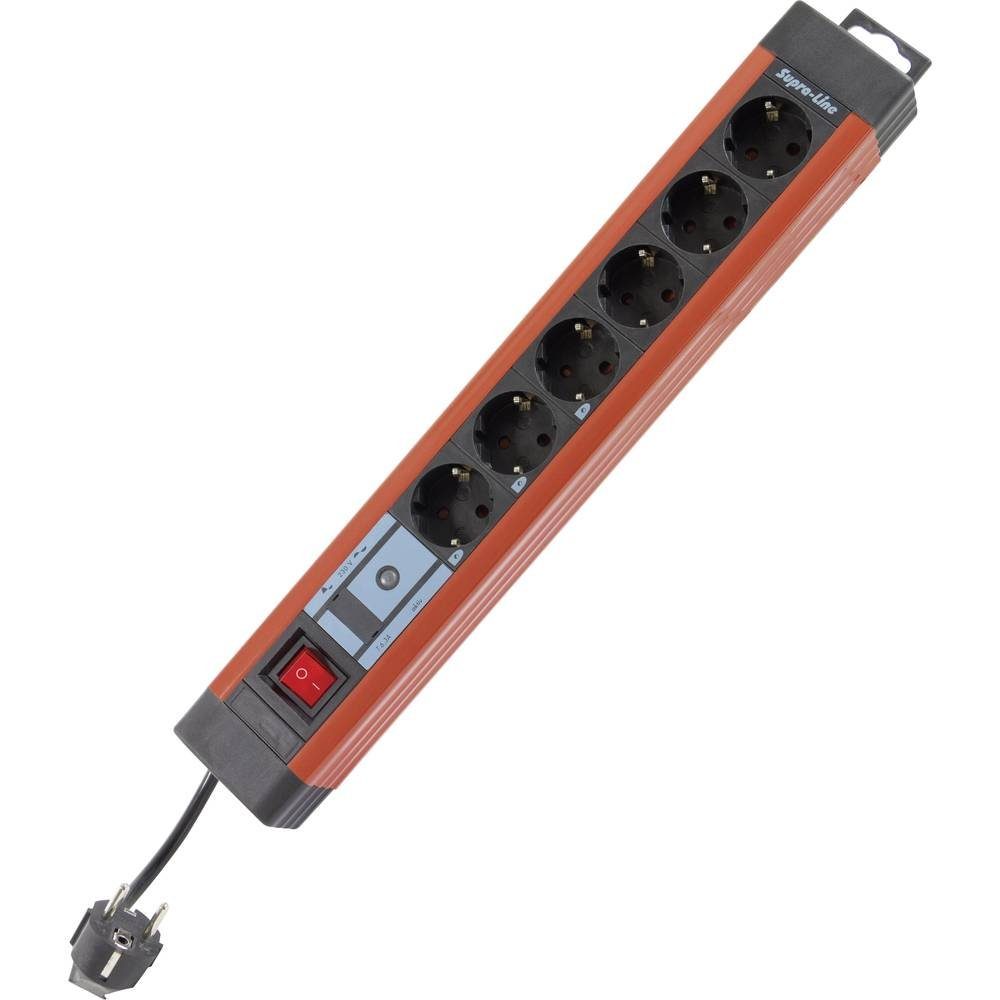 REV »6fach Steckdosenleiste Supraline mit Schalter« Steckdosenleiste,  Steckdosenleiste mit Schalter