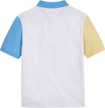 Tommy Hilfiger Poloshirt OVERSIZED COLORBLOCK POLO mit Ärmeln im Colorblock-Design