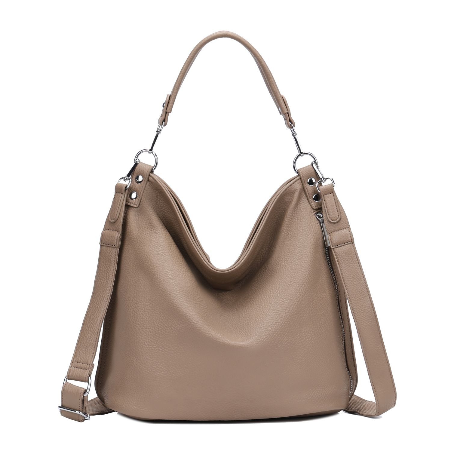 ITALYSHOP24 Schultertasche DAMEN XXL SHOPPER HOBO Cross Over Body Bag Umhän günstig online kaufen