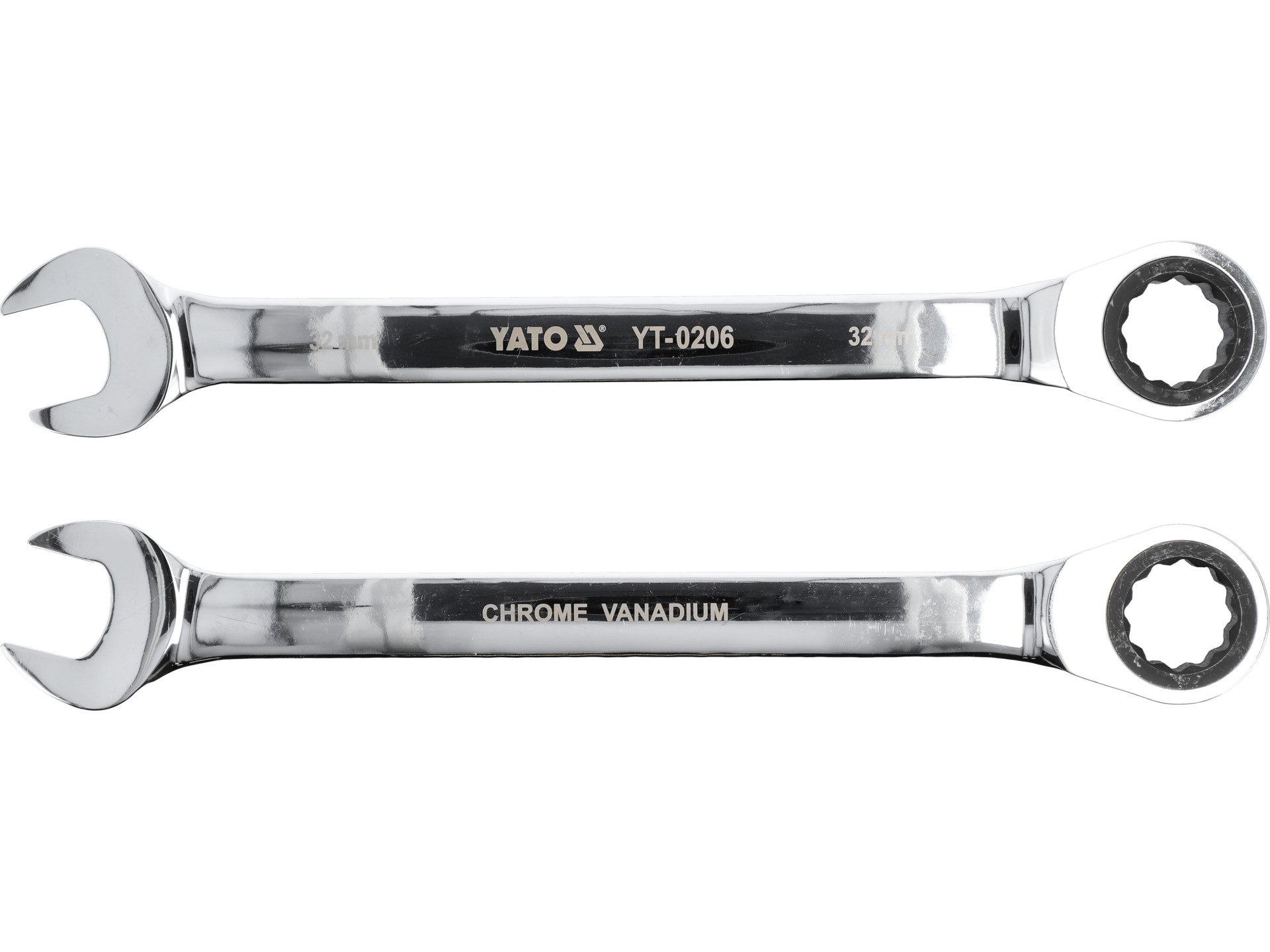 Yato Gabel- und Ringschlüssel Ratschen-Ringmaulschlüssel 32 mm feinverzahnt (Ratschen-Ringmaulschlüssel 32 mm feinverzahnt, 1 St)