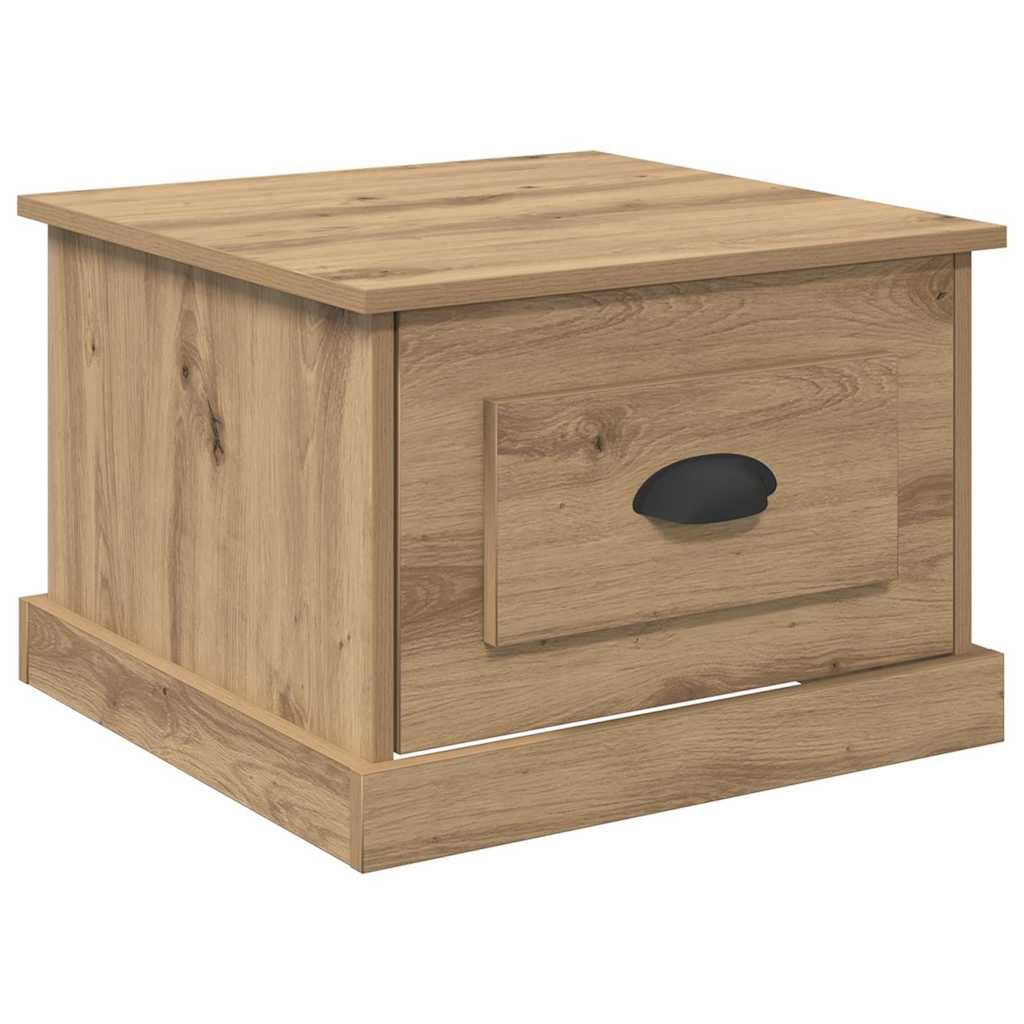 vidaXL Couchtisch Couchtisch Artisan-Eiche 50 x 50 x 35 cm Holzwerkstoff (1-St)