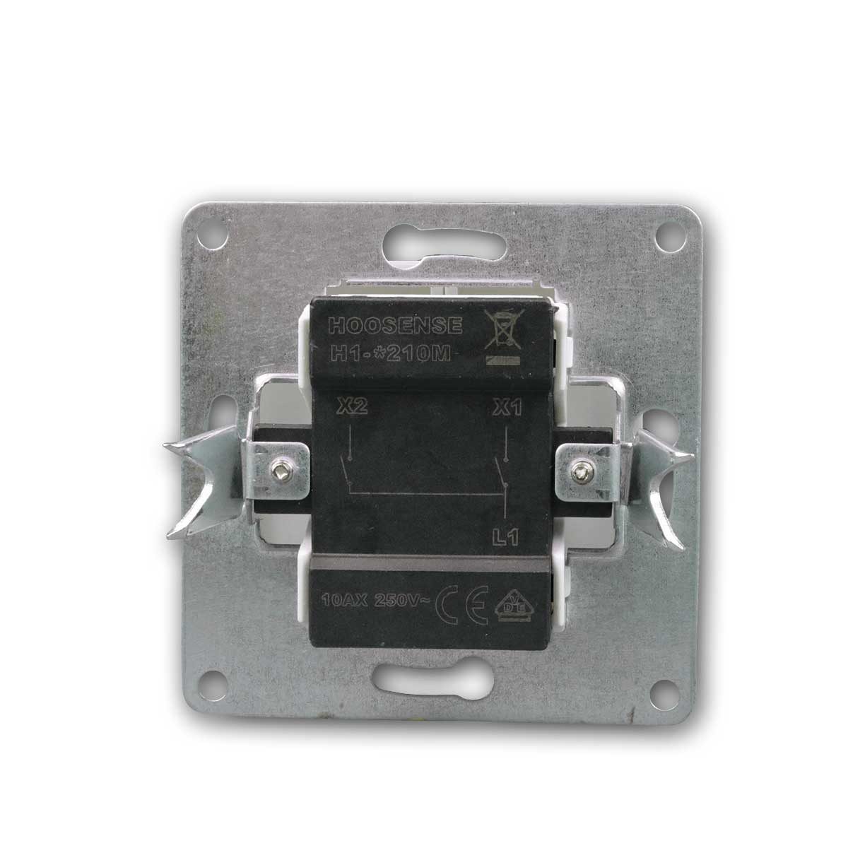 McPower FLAIR Serienschalter weiß, 250V~/10A, unterputz Unterputzschalter