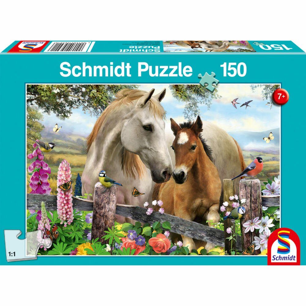 Schmidt Spiele Puzzle Stute und 150 Puzzleteile Teile, 150 Fohlen