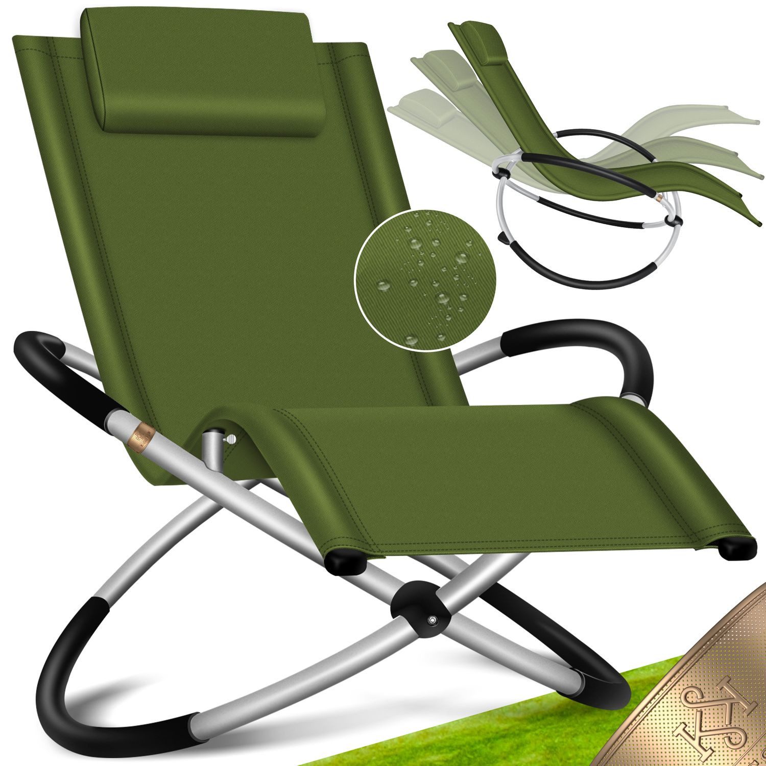 KESSER Gartenliege, Relaxliege Liegestuhl Gartenliege Gartenstuhl Klappstuhl