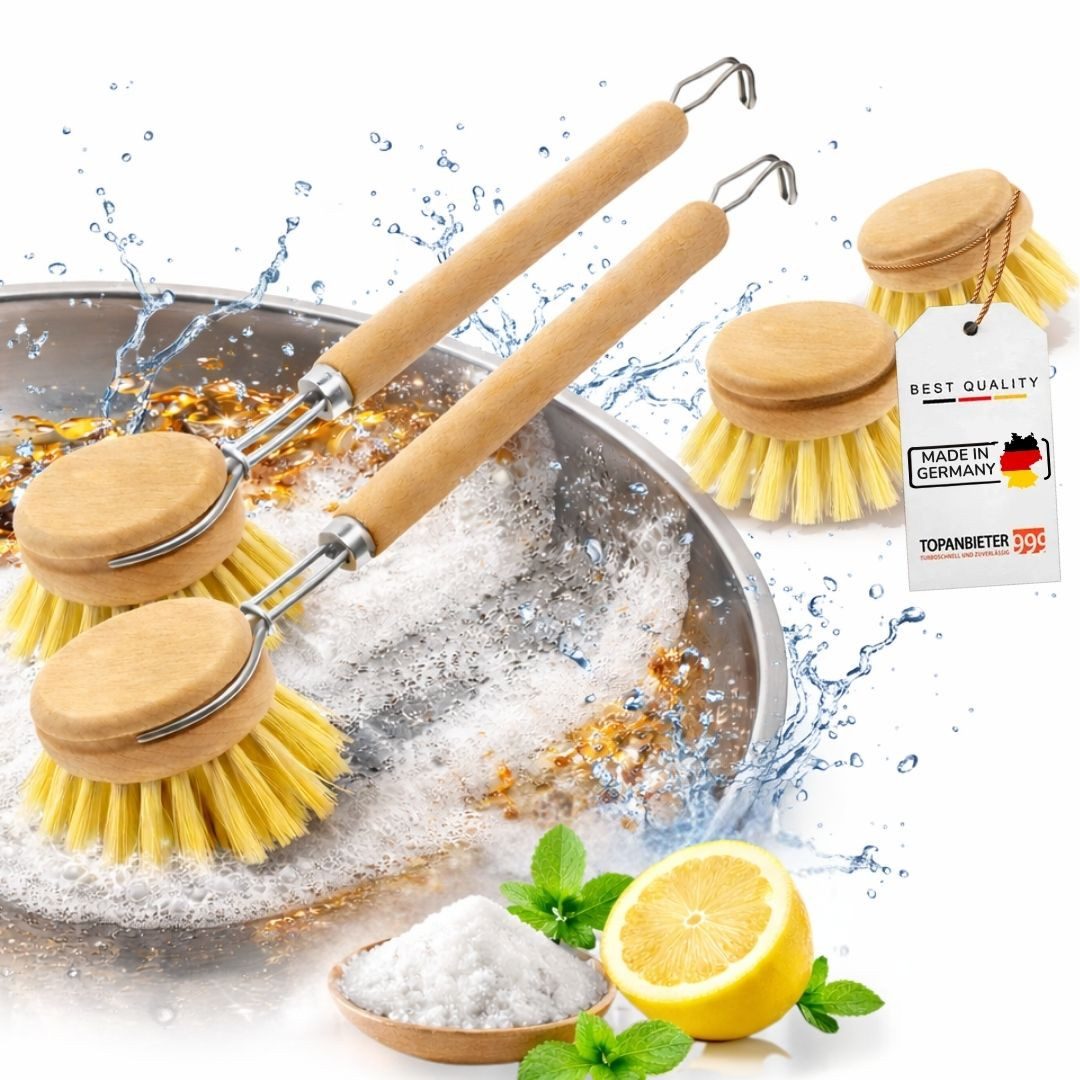 Topanbieter999 Reinigungsbürsten-Set Spülbürste Wechselkopf, Küche, Geschirr, Gläser, Töpfe, Pfannen