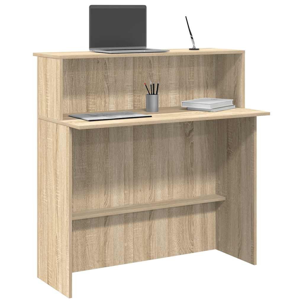 vidaXL Empfangstheke, Empfangstheke Sonoma-Eiche 100x50x103,5 cm günstig online kaufen