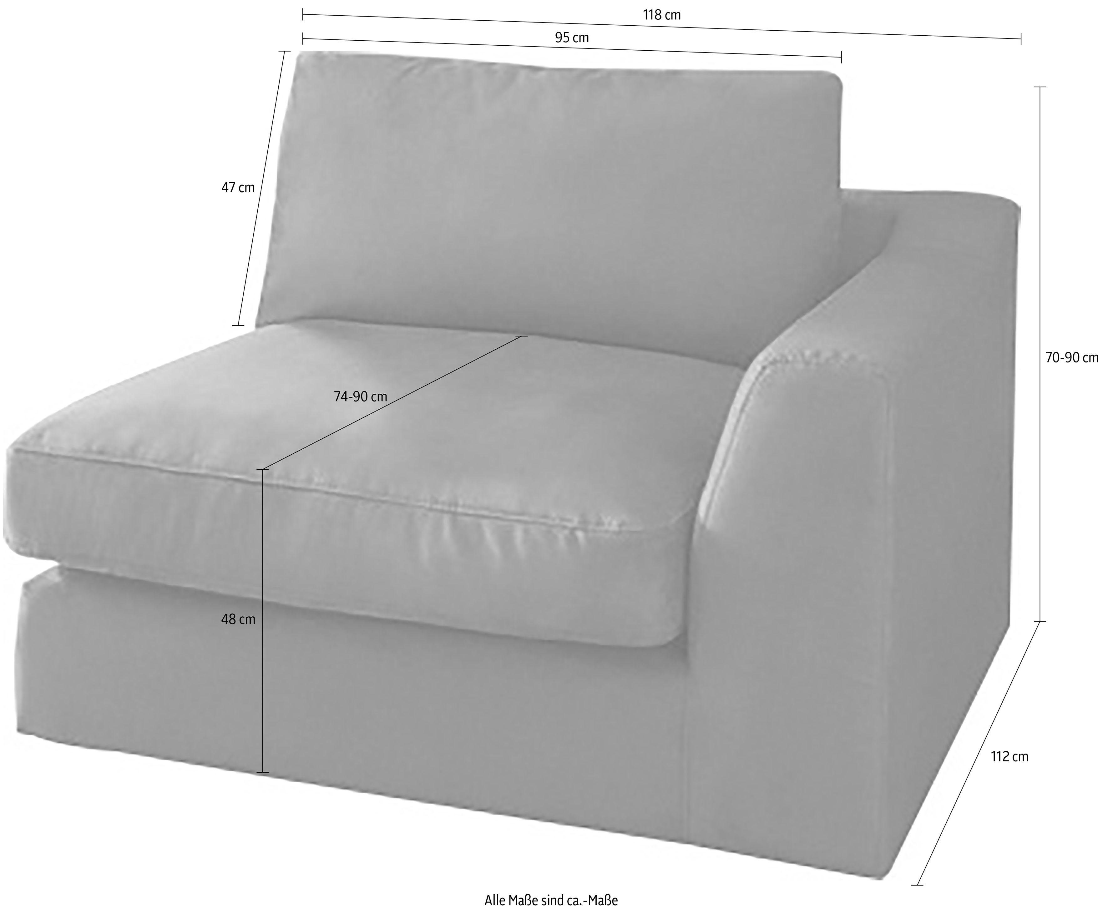 sit&more Sofa, Breite 118 cm, mit Armlehne-Otto