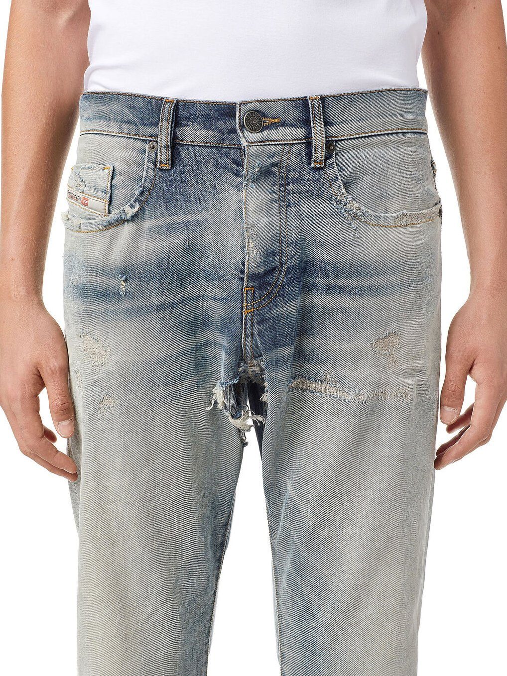 Diesel Straight-Jeans Regular Länge:30 Hose D-Viker 09A21 Stretch - 