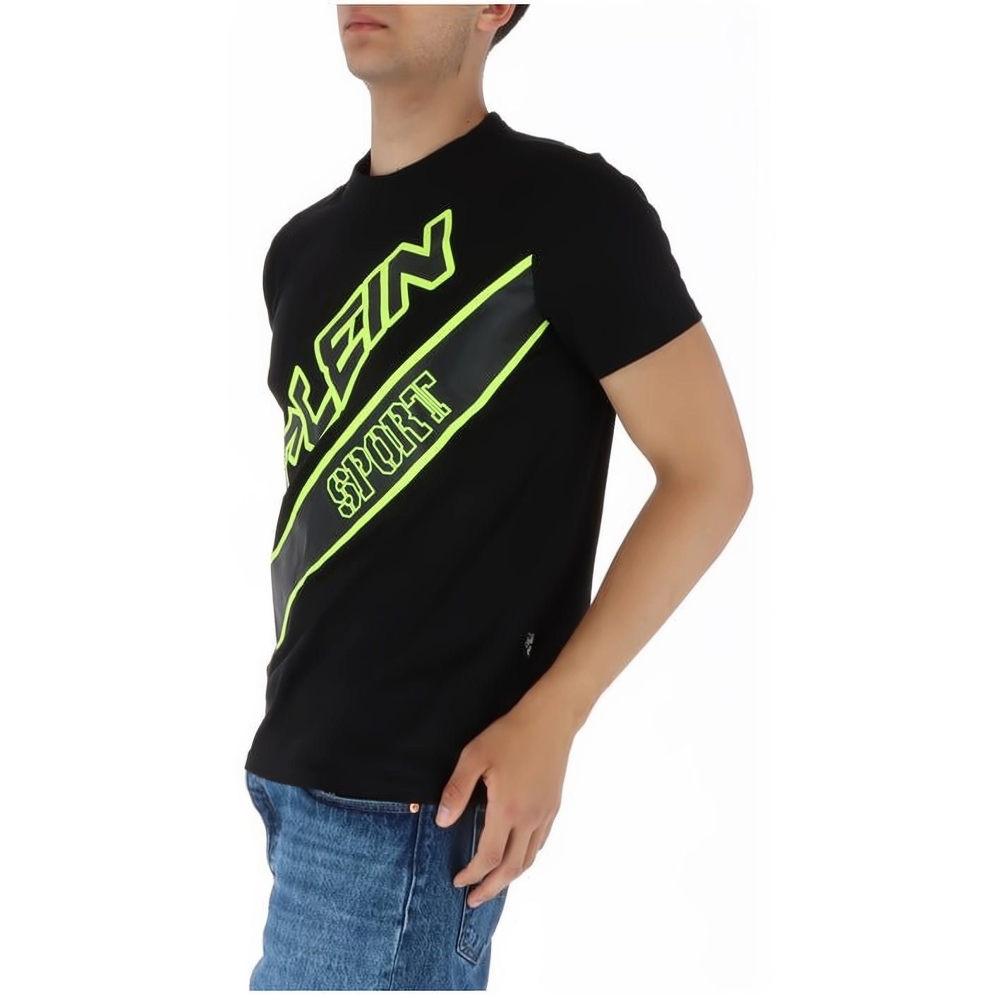 NECK Stylischer T-Shirt Farbauswahl Tragekomfort, Look, hoher vielfältige ROUND SPORT PLEIN