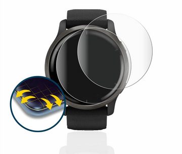 BROTECT Full-Screen Schutzfolie für Garmin Venu 2, Displayschutzfolie, 2 Stück, 3D Curved klar