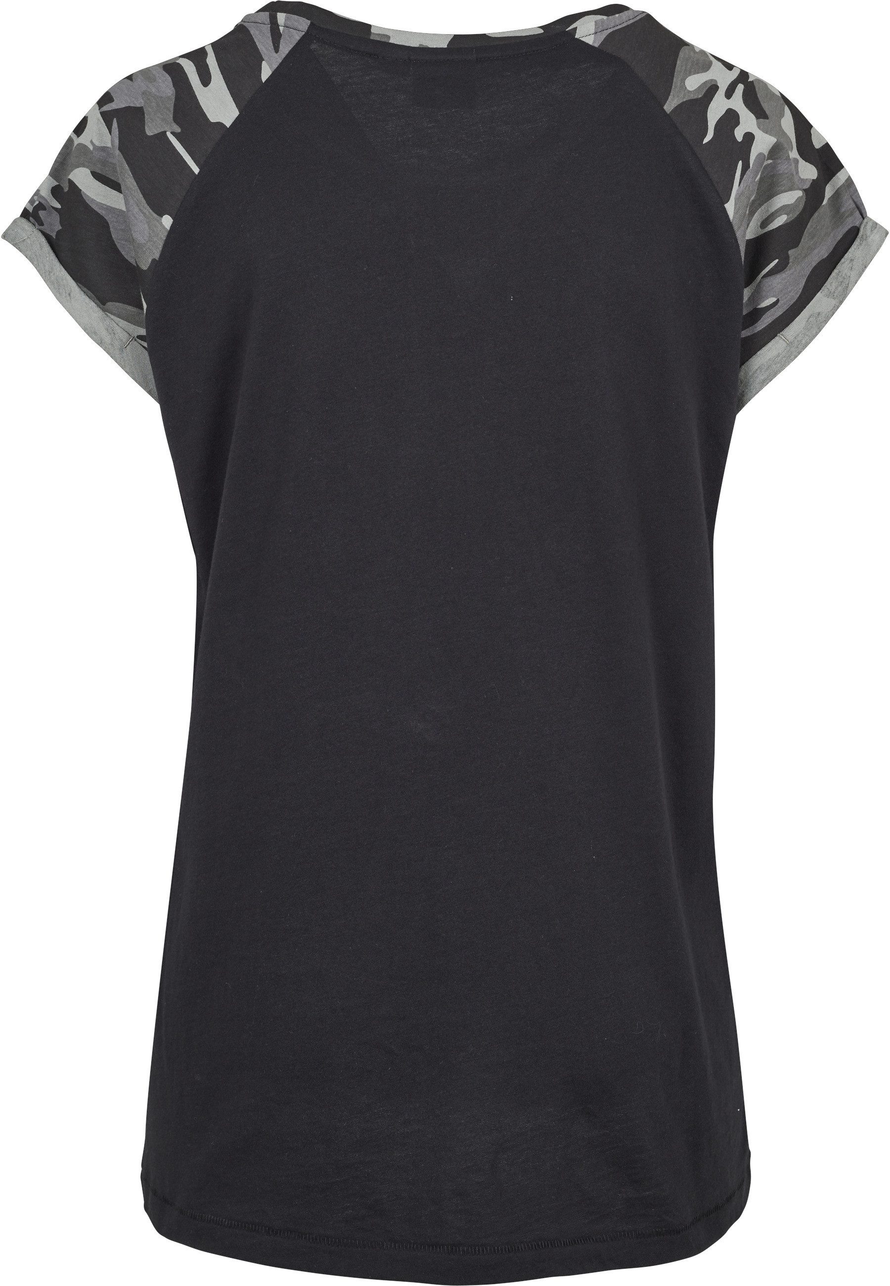 URBAN CLASSICS Kurzarmshirt Urban Classics Damen Ladies Contrast Raglan Tee günstig online kaufen