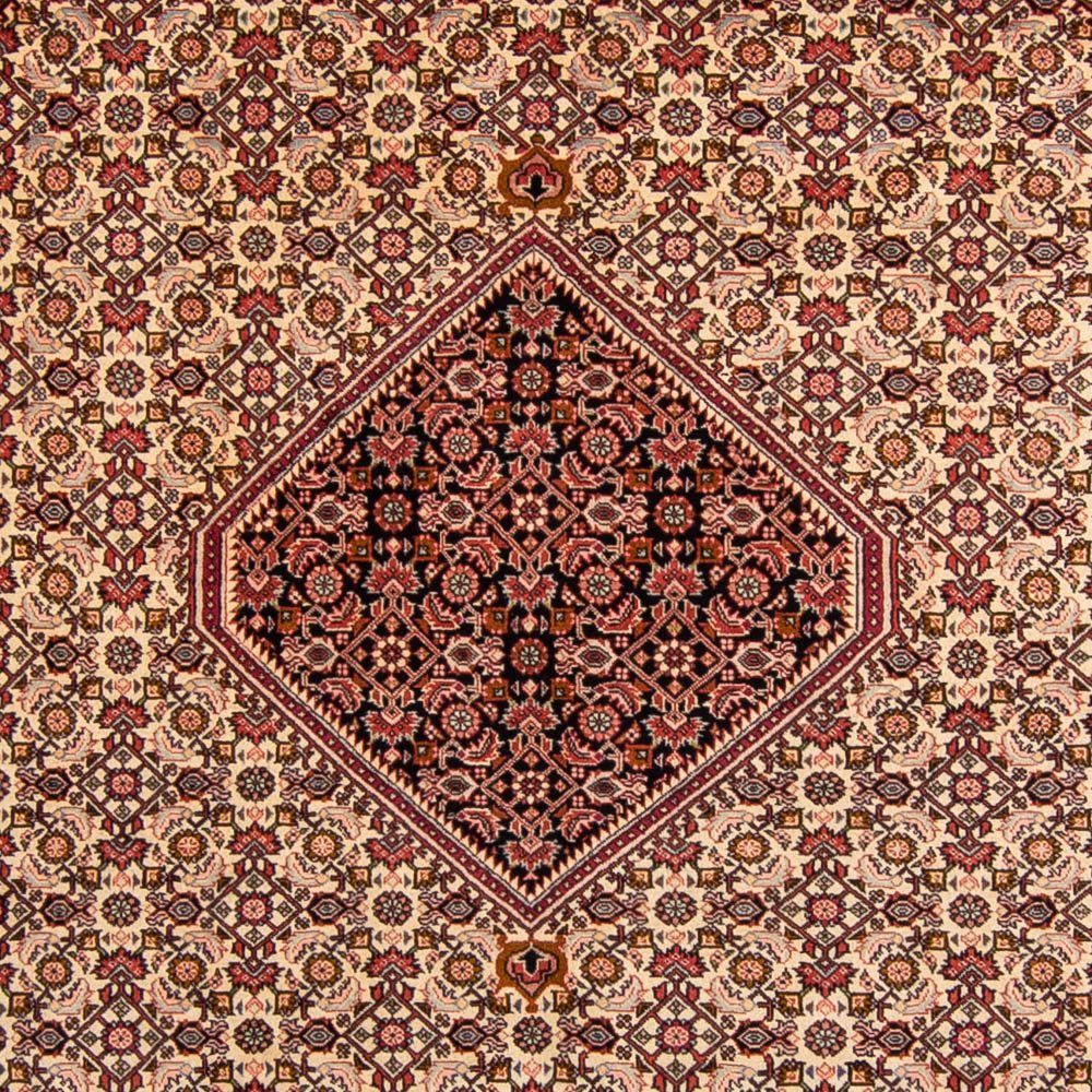 Orientteppich Perser - Bidjar - hellrot, Zertifikat mit 330 cm 15 mm, Handgeknüpft, morgenland, - rechteckig, Wohnzimmer, 247 x Höhe: Einzelstück