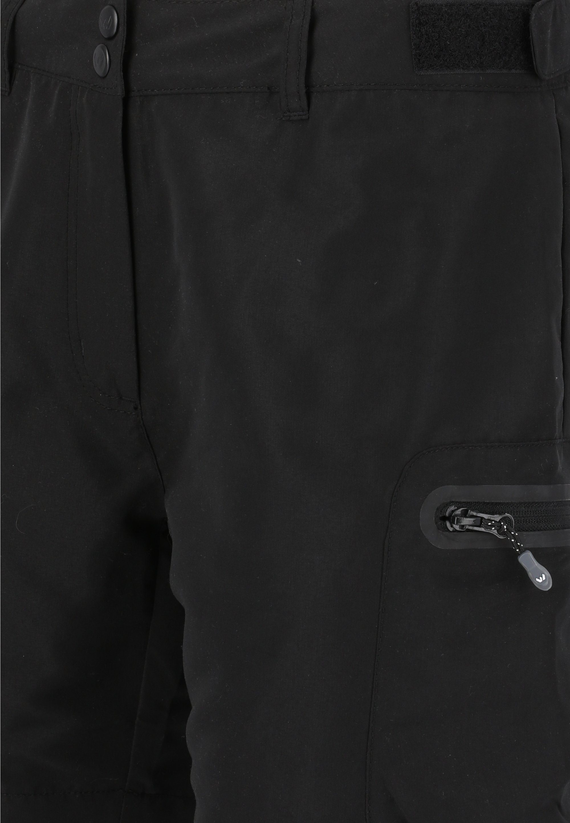 Shorts Stian Reißverschlusstaschen WHISTLER praktischen mit schwarz