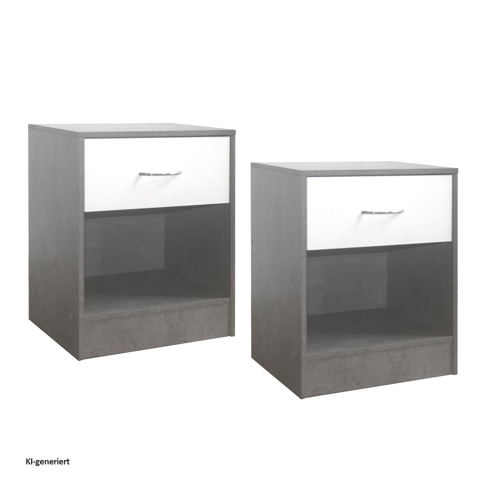 HTI-Living Nachtkommode Nachtschrank 2er-Set Thekla 4050 (Set, 2 St., 2 Nachtkommoden), Nachttisch Nachtkommode