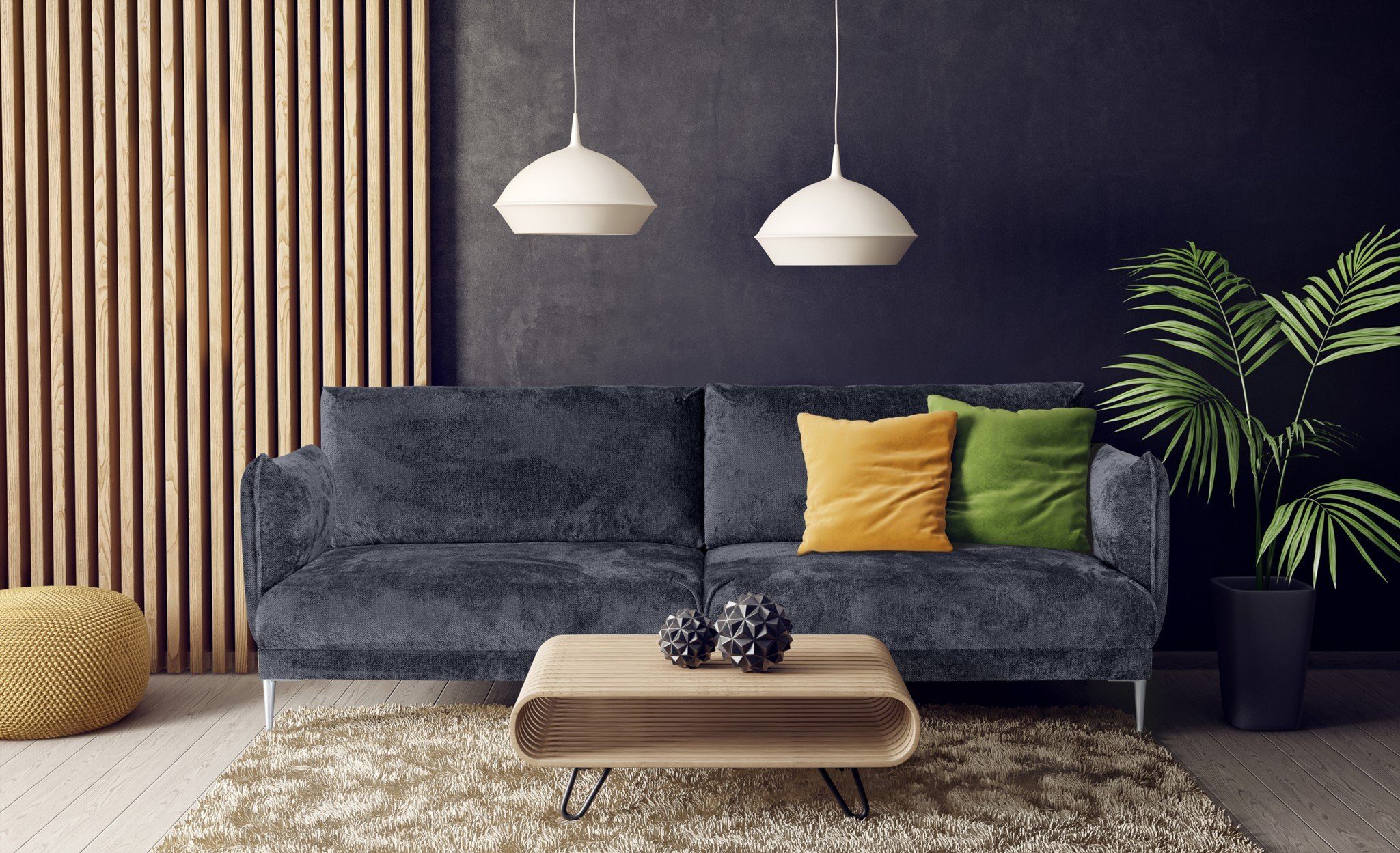 Fun Möbel 3-Sitzer Sofa Designersofa MADISON 3-Sitzer in Stoff Tender Way, Rücken echt bezogen