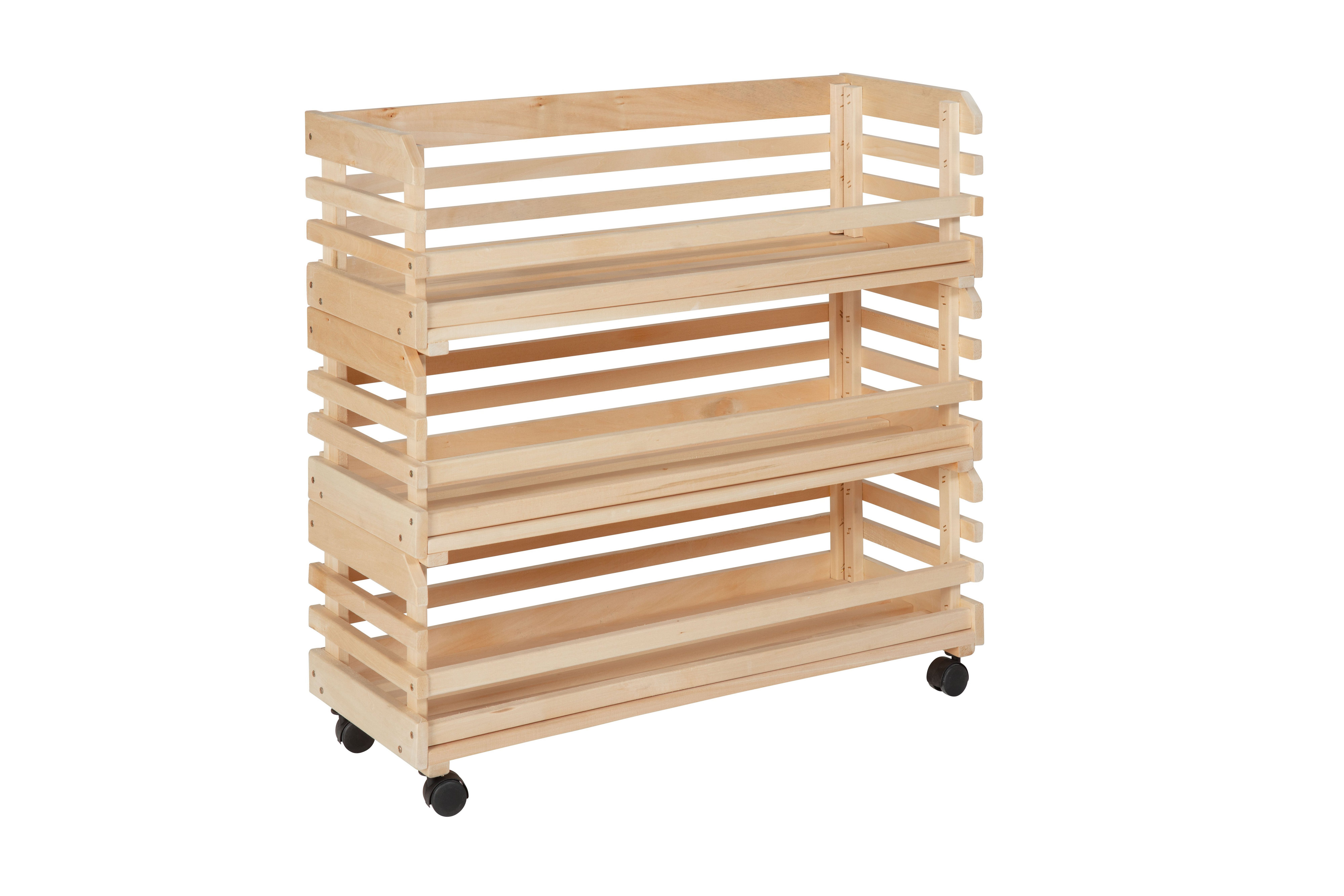Inter Link Küchenwagen VEGETABLE, Massivholz, 3 günstig online kaufen