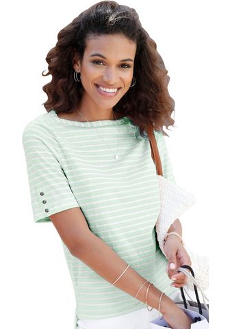 CASUAL LOOKS Футболка в zart gestreiften стиль