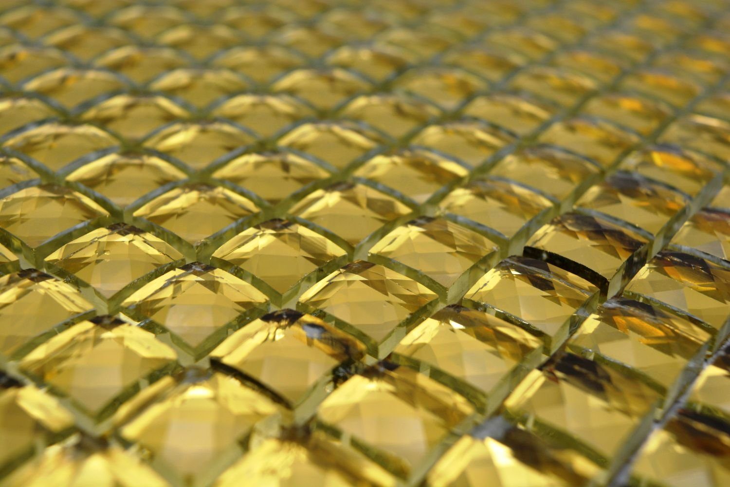 Diamant Wand Mosaikfliesen Goldfliese glänzend Glas Mosani Küche Gold Bad,