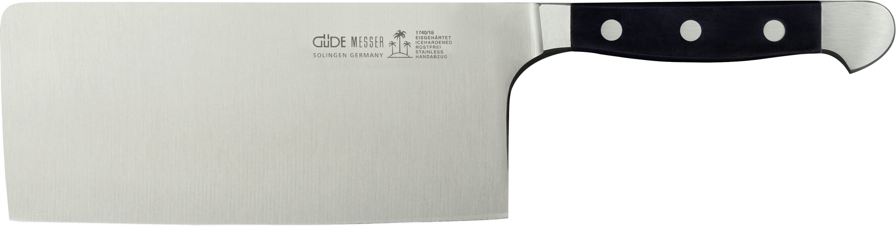 Güde Messer Solingen Kochmesser Güde Alpha Kochmesser China-Form, 18cm