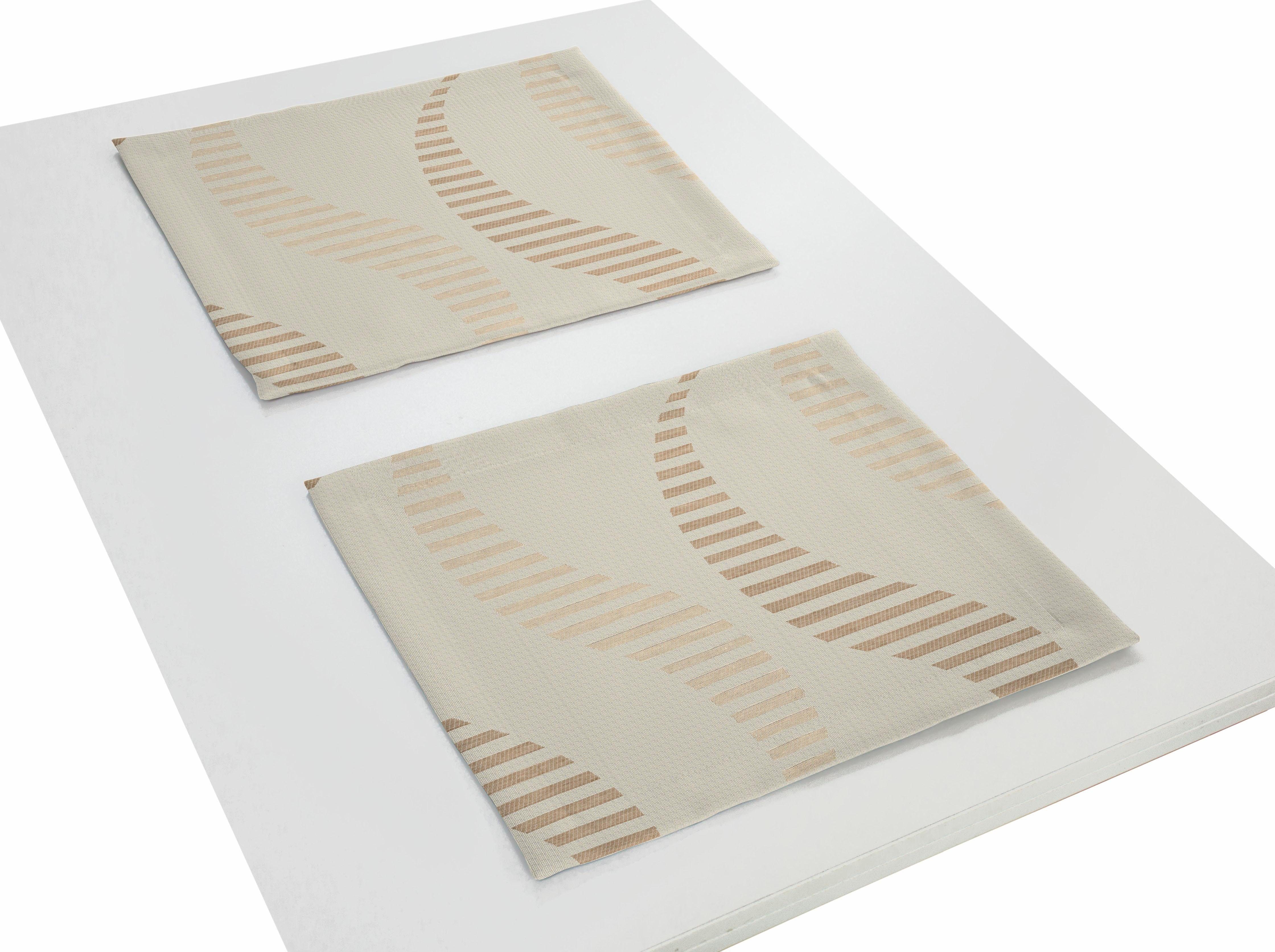 Platzset, LUPARA, Wirth, (Packung, 2-St) beige