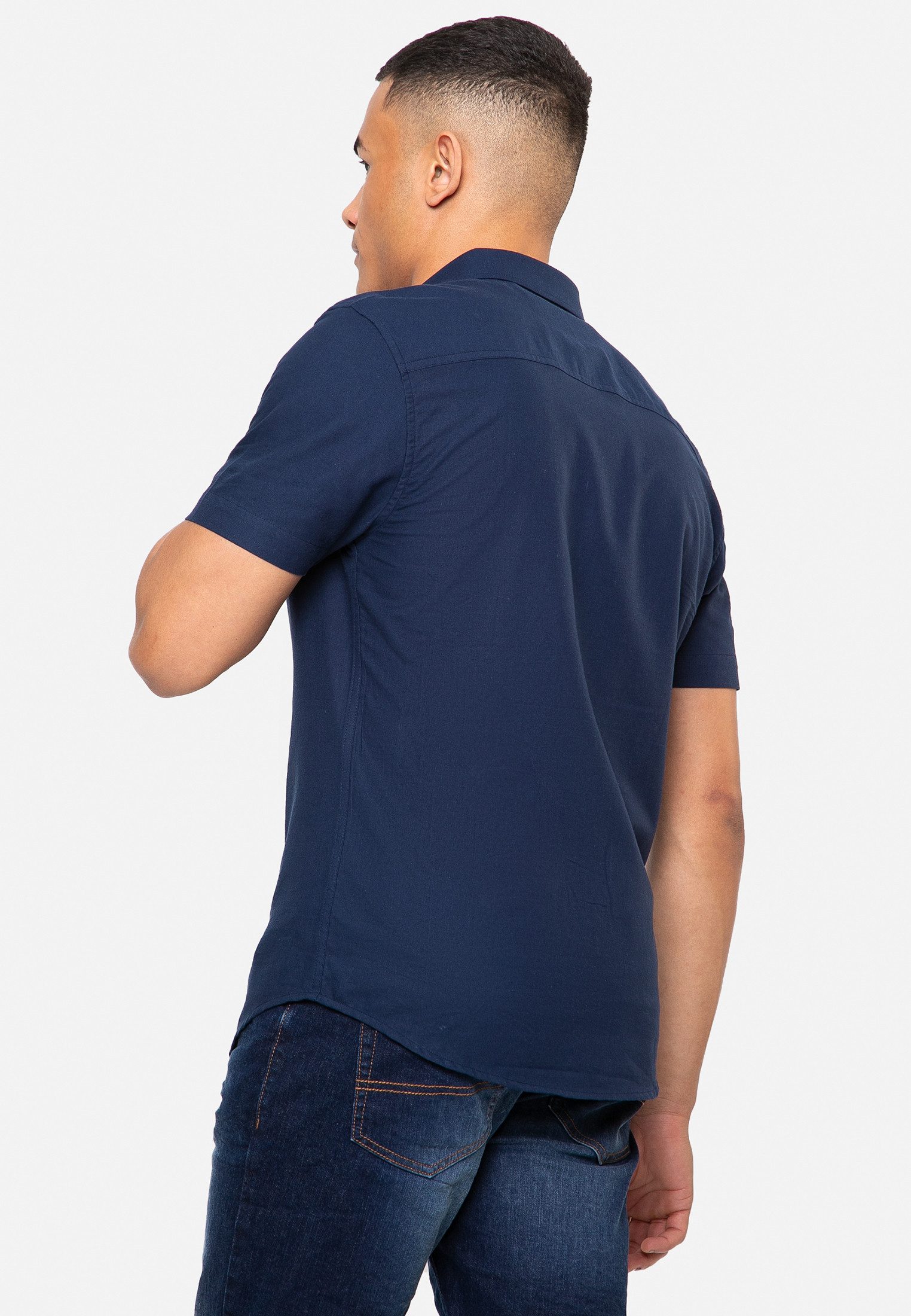 Threadbare Kurzarmhemd THBInferno im schlichten Design