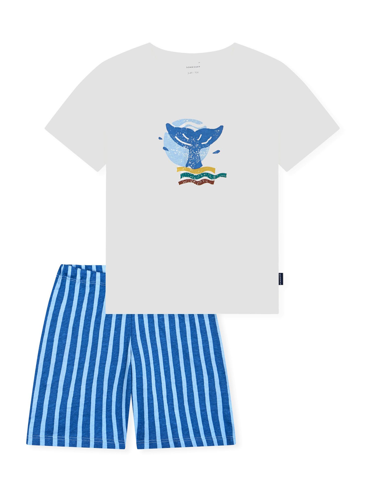 Schiesser Pyjama Nightwear (2 tlg) Schlafanzug, Pyjama Set, Nachtwäsche