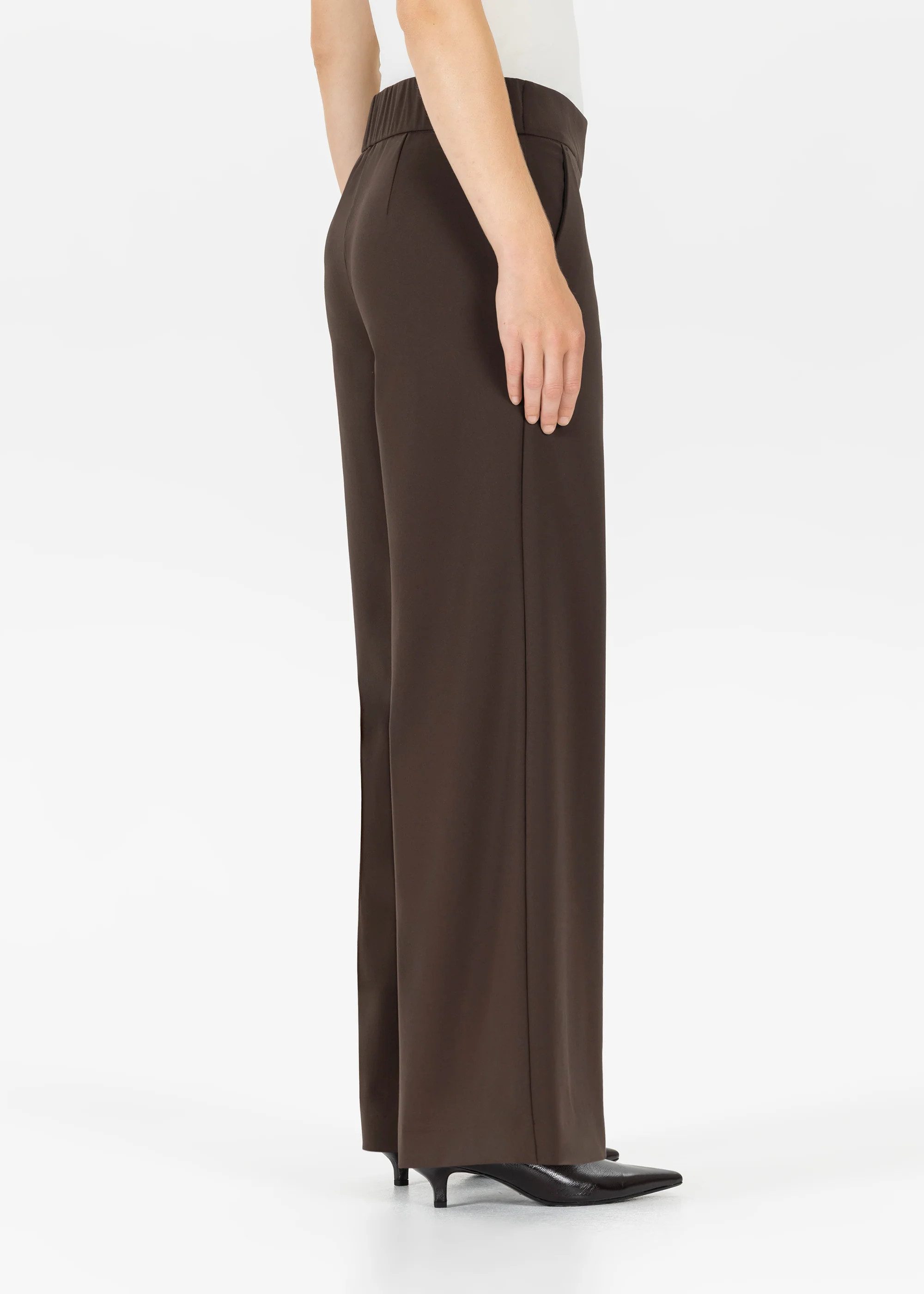 Stehmann Stoffhose Hamatit3 - Jerseyhose Damen - Weite Hose mit Bügelfalte Damen