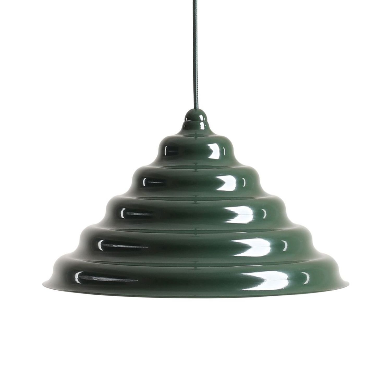 Licht-Erlebnisse Pendelleuchte NAREN, Metall Glas G9 Ø 36 cm rund H: max. 220 cm Grün Modern