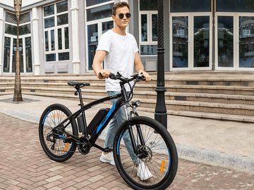 Myatu E-Bike »27,5 Zoll Elektrofahrrad Mountainbike für Herren, E-Bike 5687«, 6 Gang Shimano, Kettenschaltung, 250,00 W