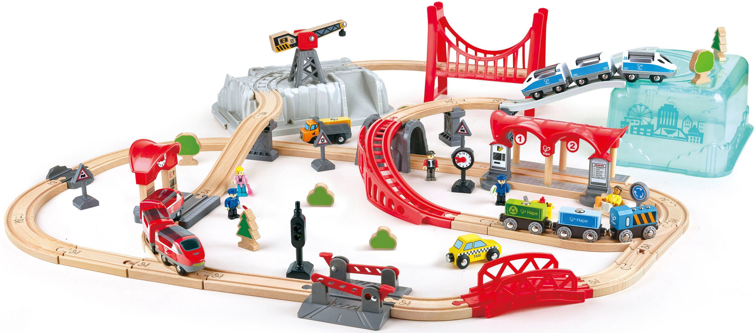 Hape Spielzeug-Eisenbahn Stadtbahn, (Set) günstig online kaufen