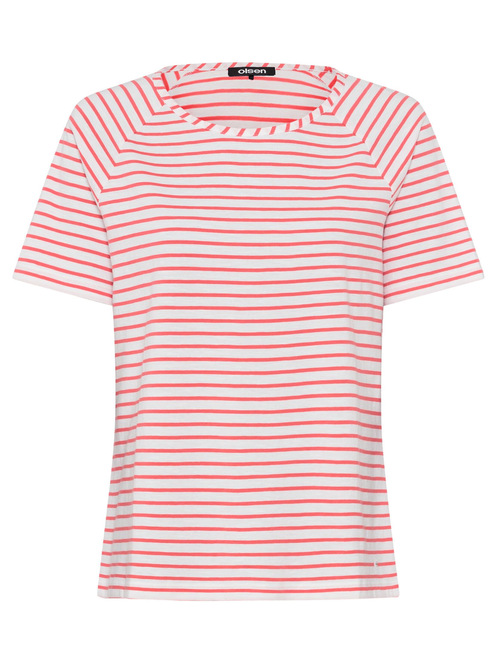 Olsen Rundhalsshirt (1-tlg) Gerader Schnitt günstig online kaufen