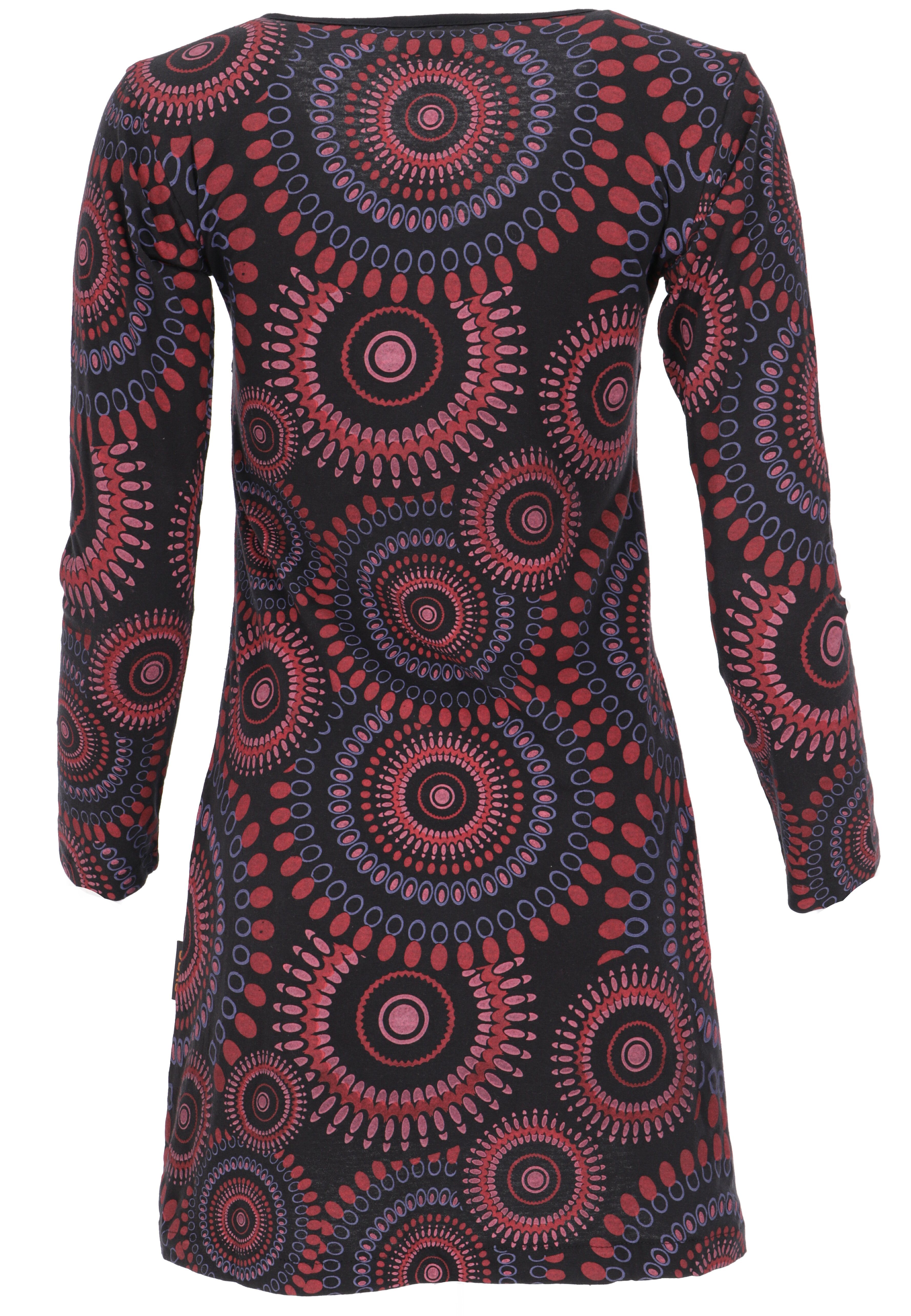 Guru-Shop Midikleid Hippie Minikleid Boho chic, Langarm Tunika.. alternativ günstig online kaufen