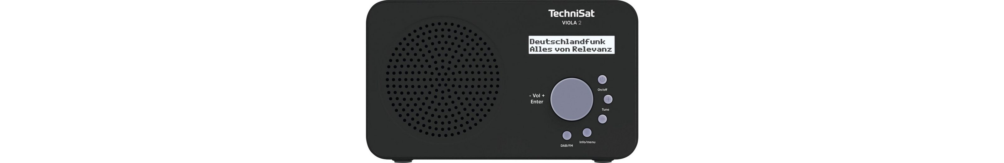 TechniSat »VIOLA 2 Tragbares« Digitalradio (DAB) (Digitalradio (DAB