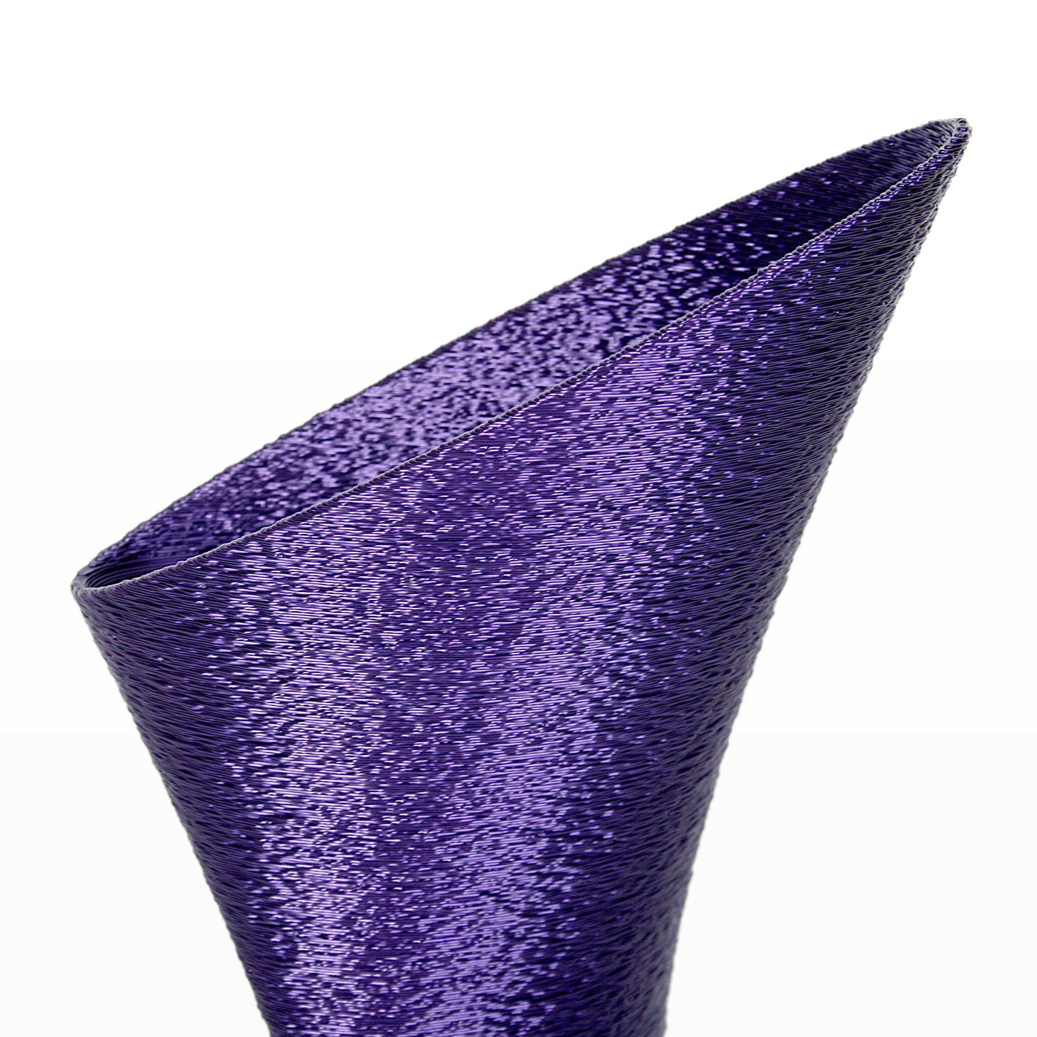 Kreative Feder Dekovase Designer Vase Blumenvase aus Violet Rohstoffen; Dekorative nachwachsenden Bio-Kunststoff, – aus wasserdicht & bruchsicher