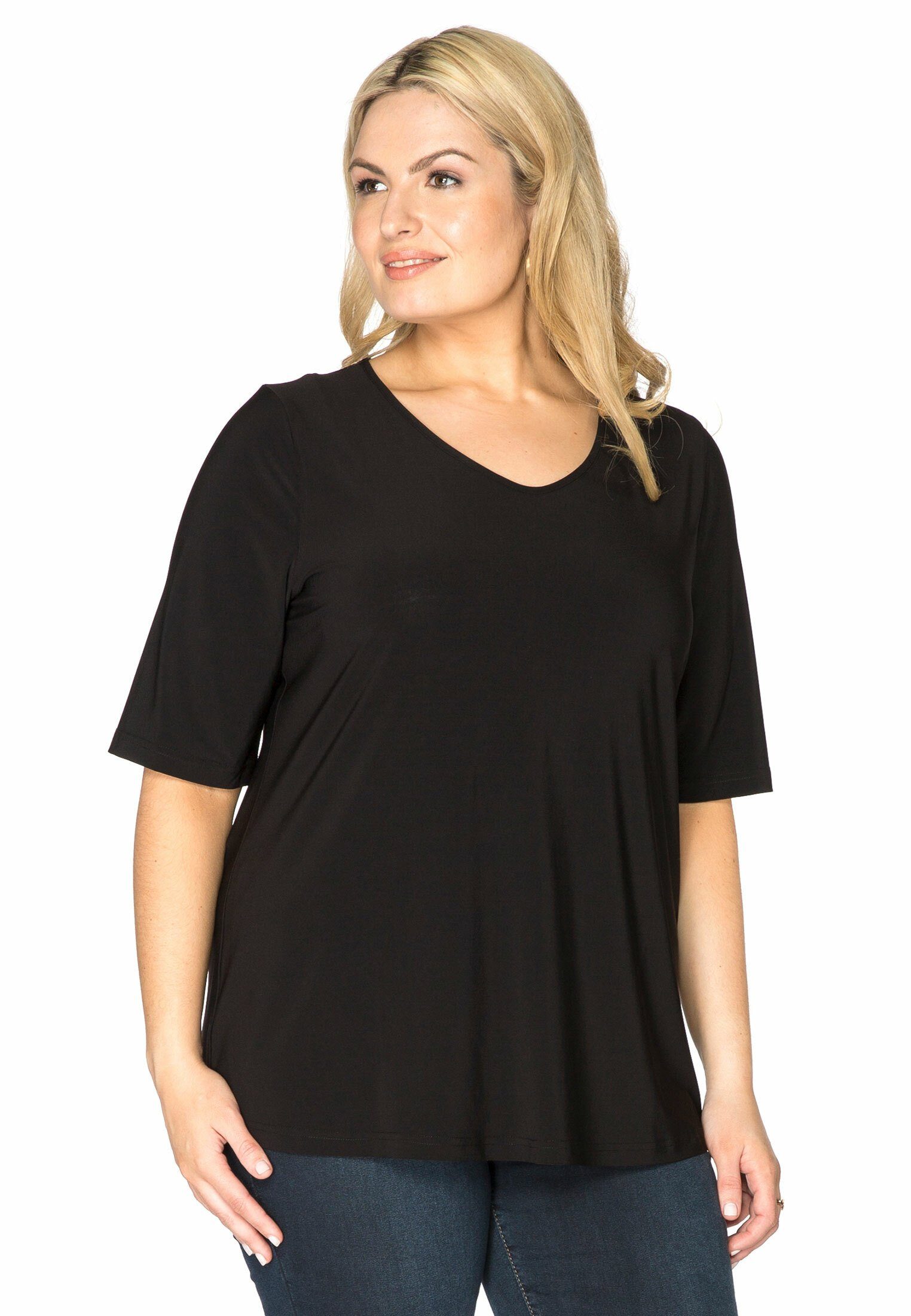 Langarmshirt Damen T-Shirt Große Größen