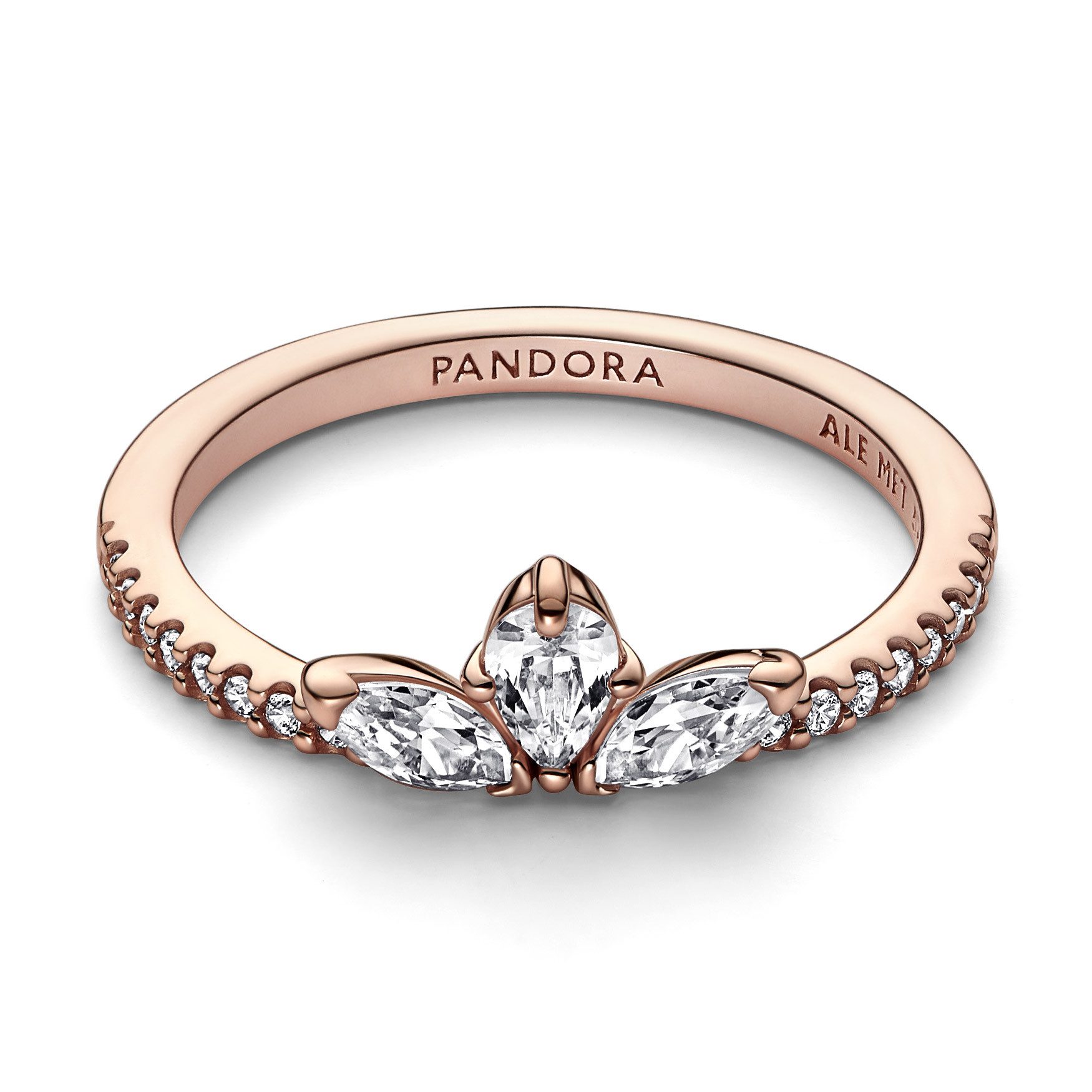Pandora Silberring für Funkelndes Herbarium Roségoldfarben günstig online kaufen