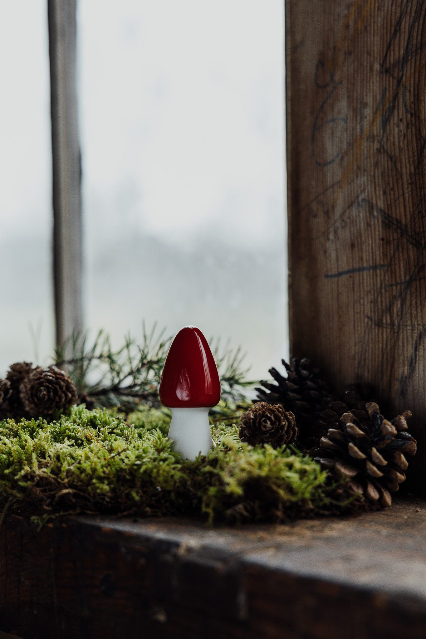 Storefactory Scandinavia Dekoobjekt Pilz aus Keramik, herbstliche Dekoration, Dekofigur aus Keramik