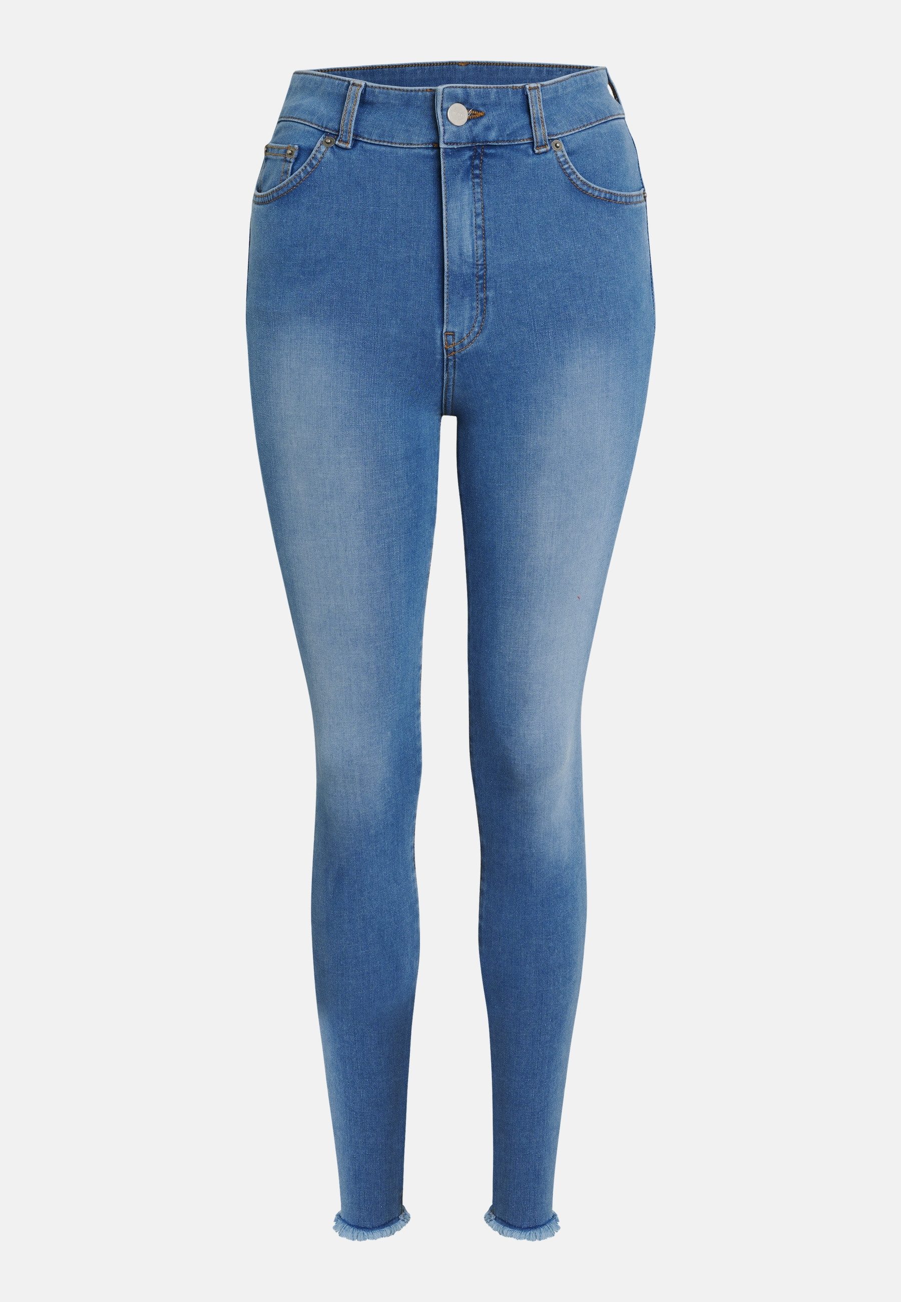 ITEM m6 Relaxhose Skinny High Rise Hoher Bund, Five-Pocket, Knöchellänge, Sneaker bis Business