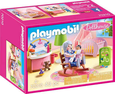 Playmobil® Konstruktions-Spielset »Babyzimmer (70210), Dollhouse«, (43 St), Made in Germany