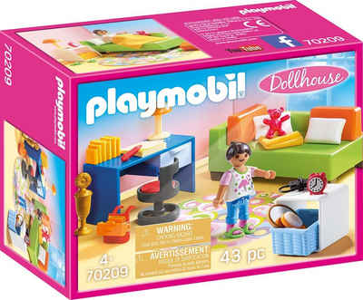 Playmobil® Konstruktions-Spielset »Jugendzimmer (70209), Dollhouse«, (43 St), Made in Germany